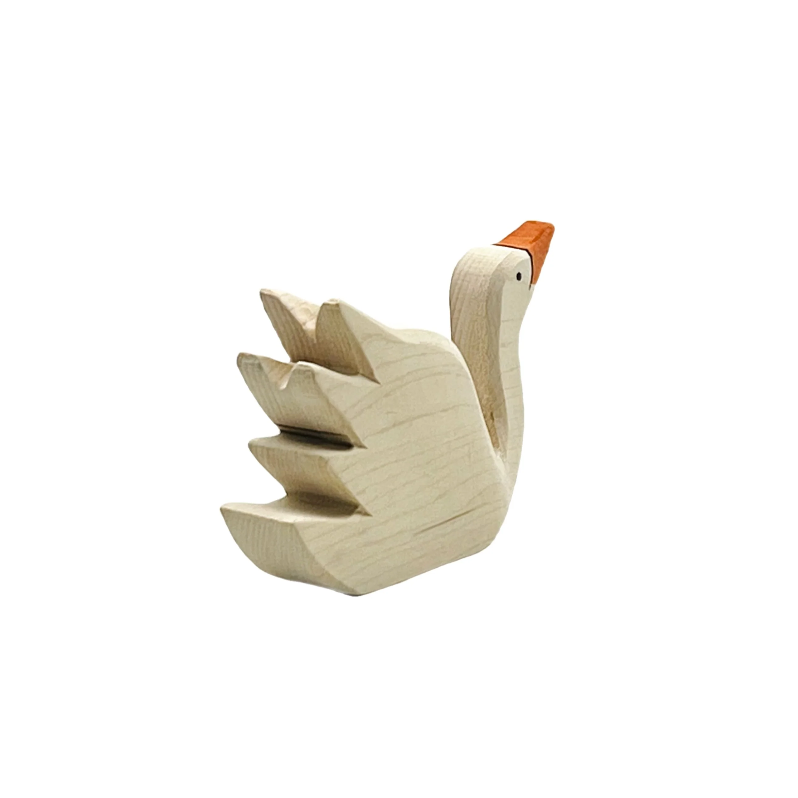 Handcrafted Open Ended Wooden Toy Animal - Swan - Image 4