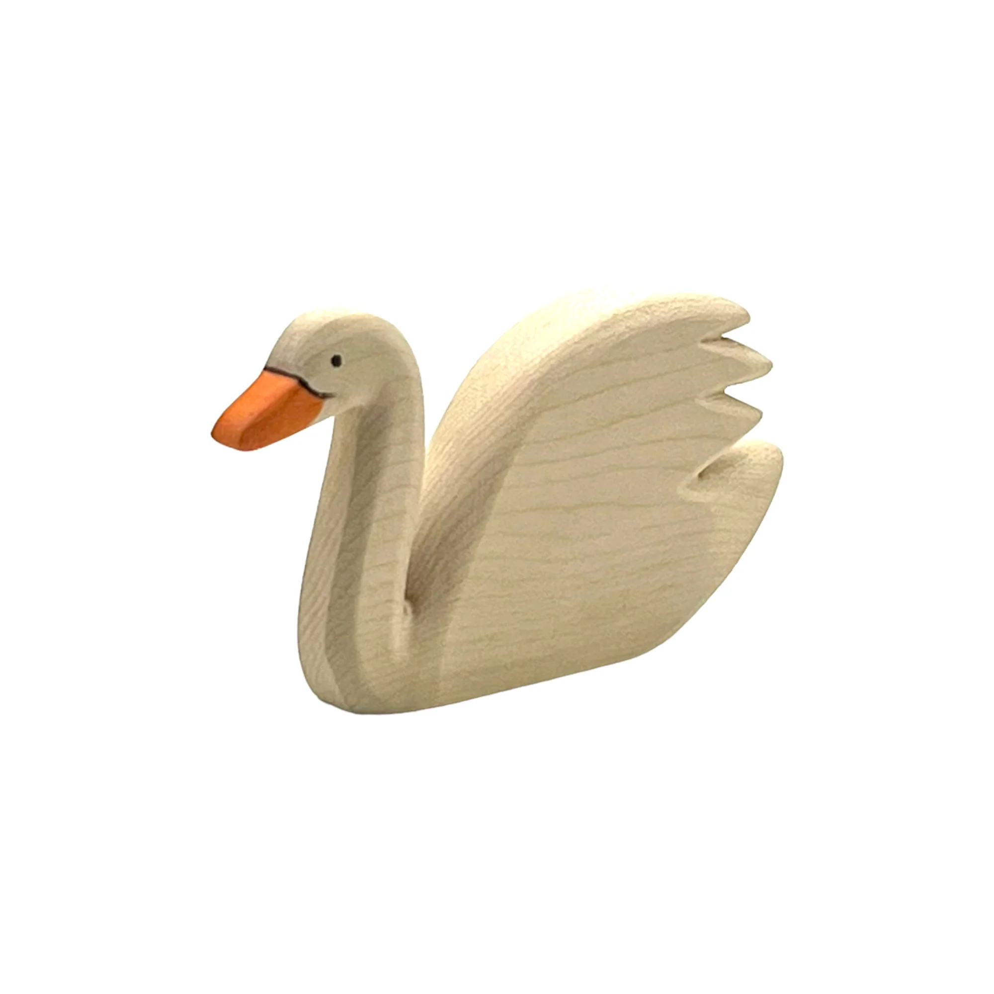 Handcrafted Open Ended Wooden Toy Animal - Swan high