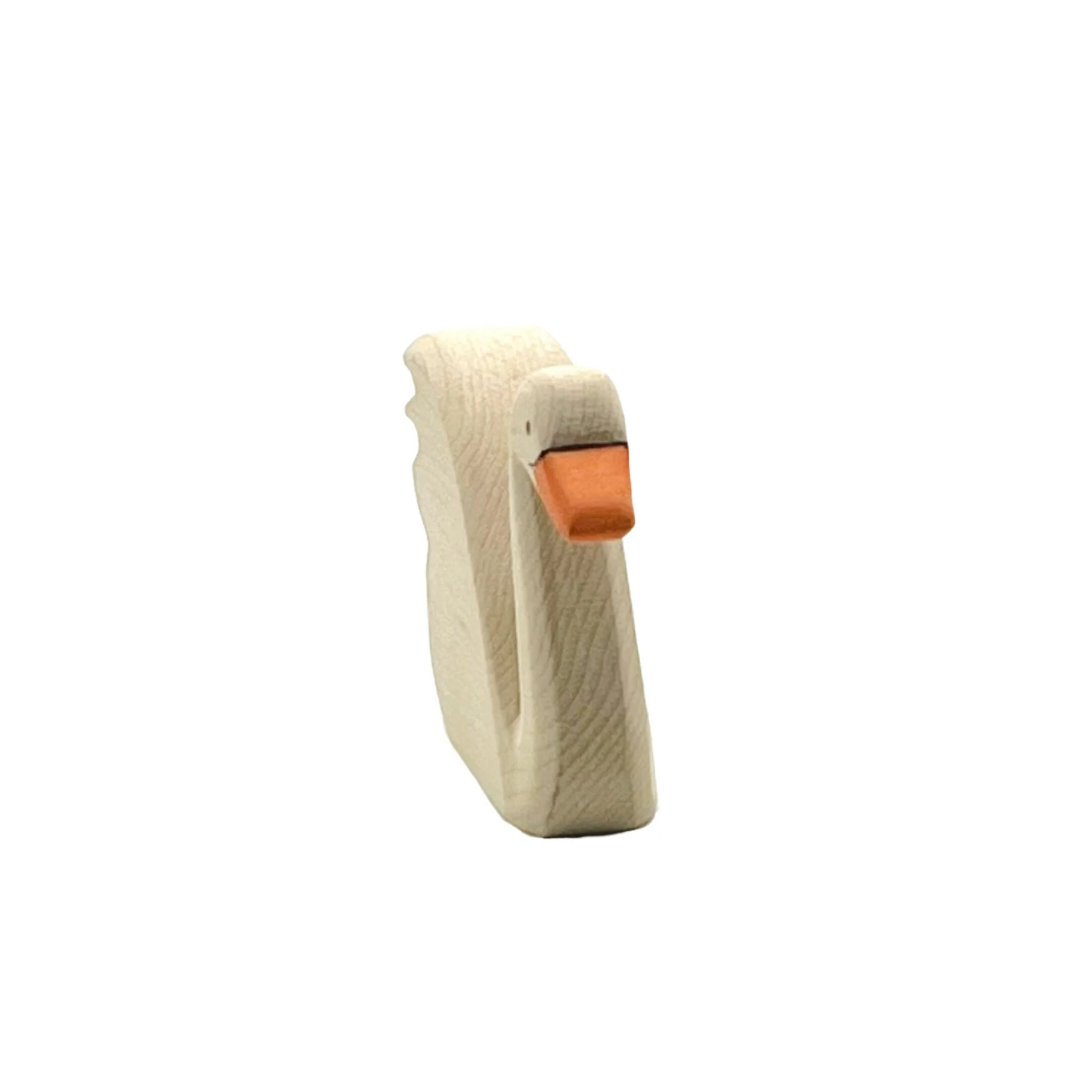 Handcrafted Open Ended Wooden Toy Animal - Swan high - Image 3