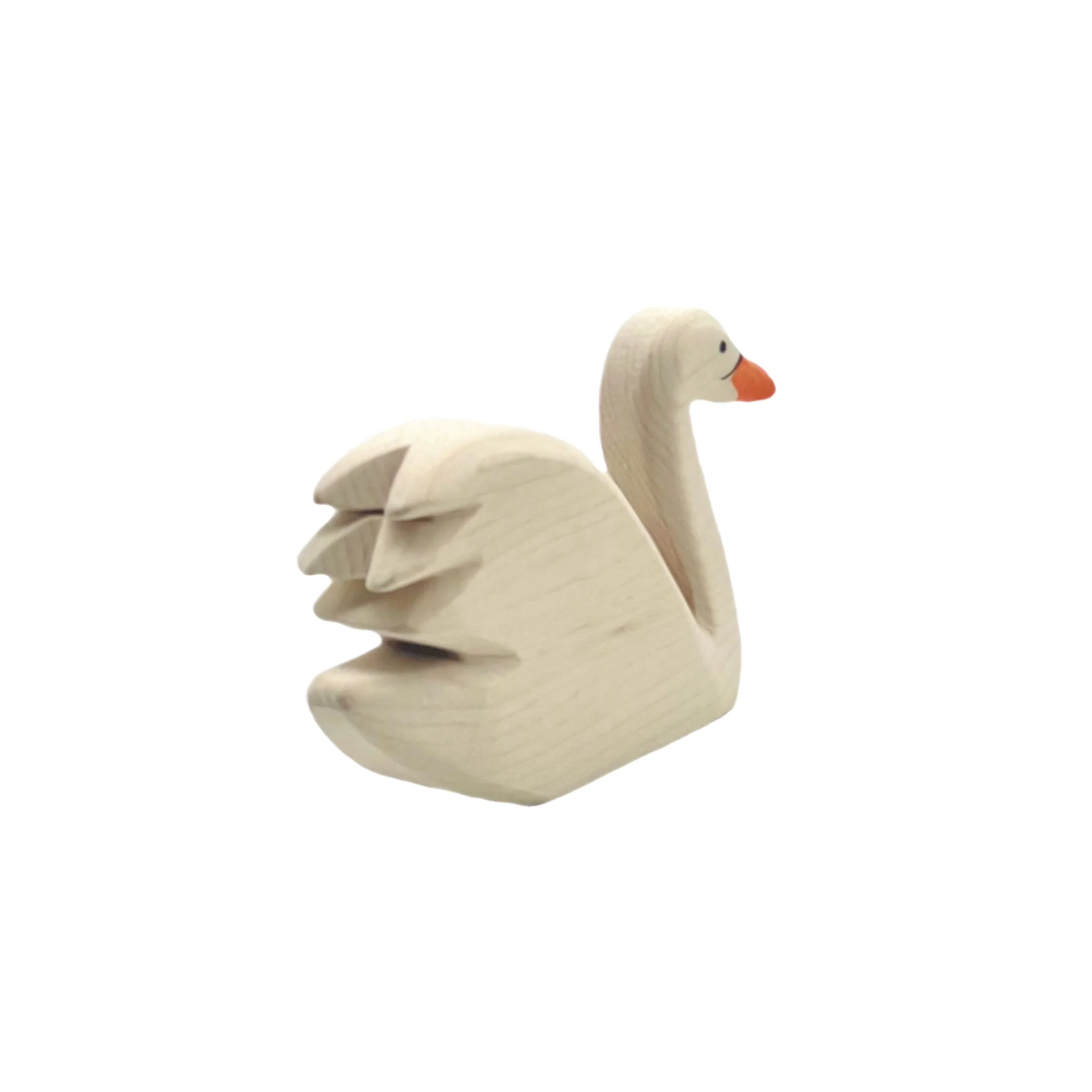 Handcrafted Open Ended Wooden Toy Animal - Swan high - Image 5