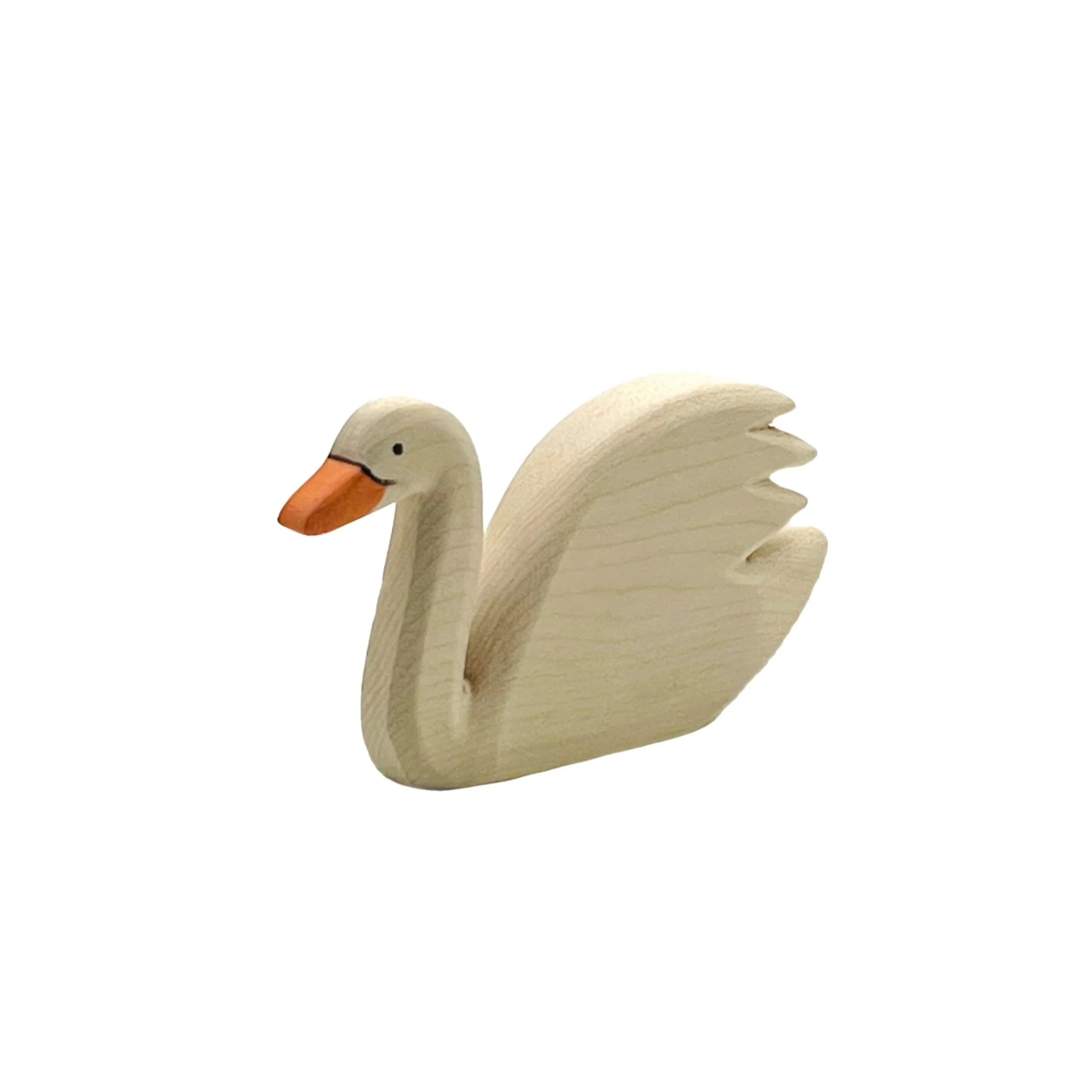 Handcrafted Open Ended Wooden Toy Animal - Swan high - Image 6