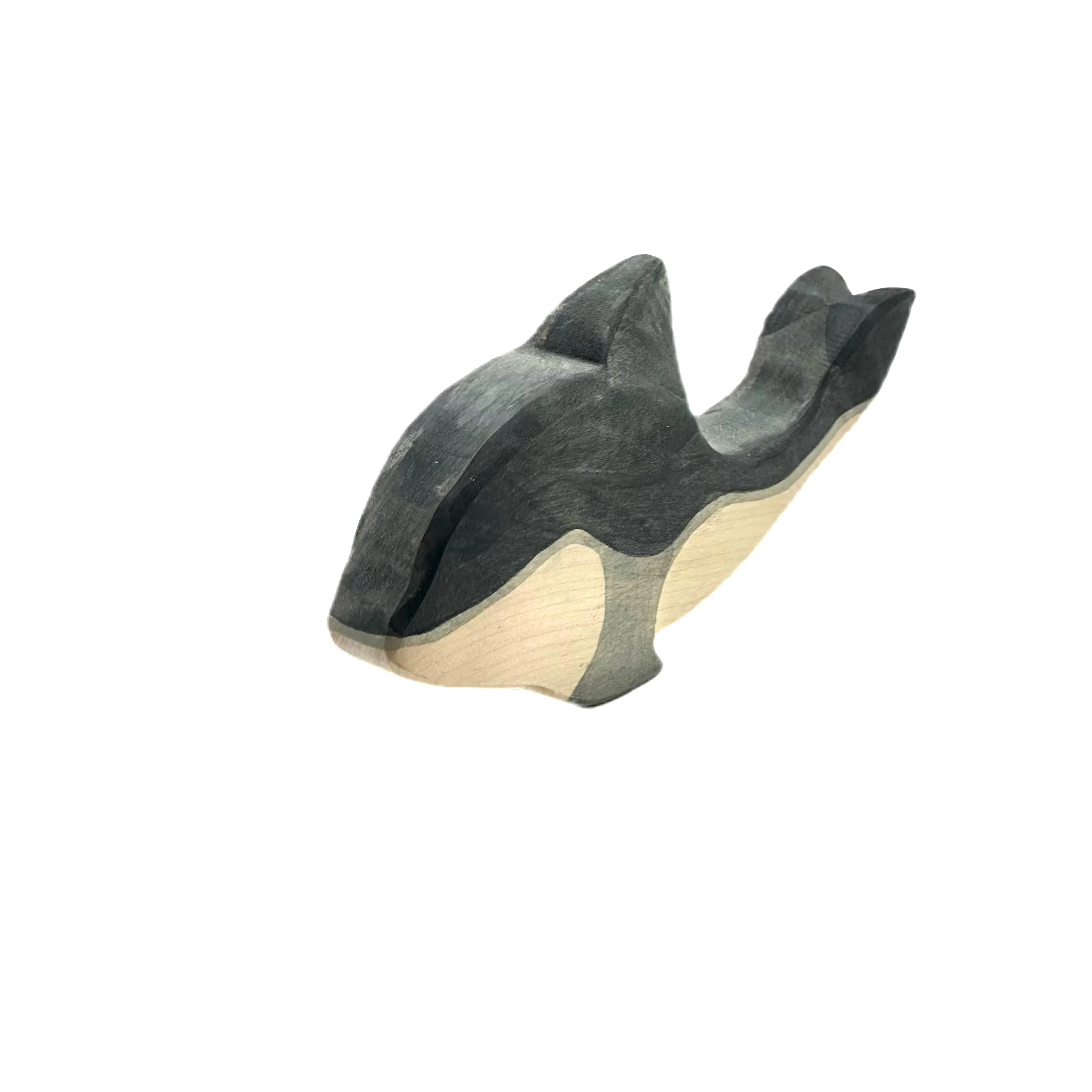 Handcrafted Open Ended Wooden Toy Animal - Whale