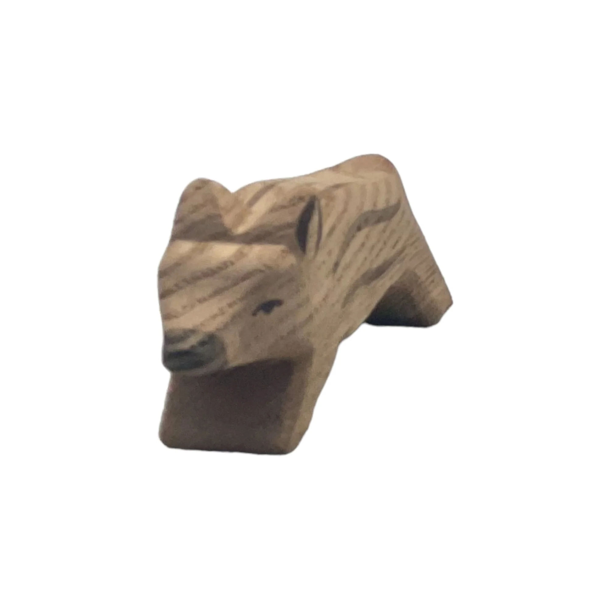 Handcrafted Open Ended Wooden Toy Animal - Wild Boar small - Image 2