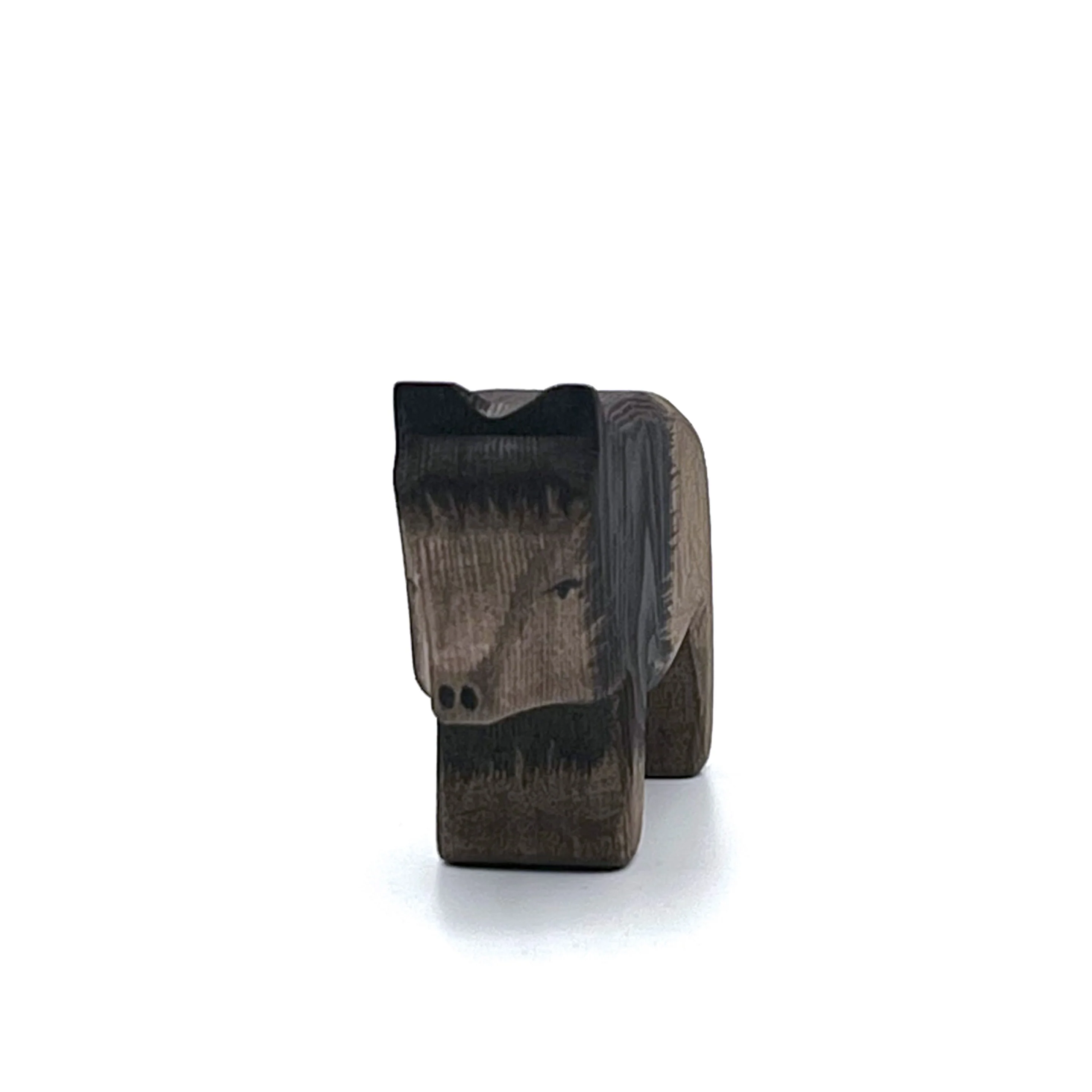 Handcrafted Open Ended Wooden Toy Animal - Wild Boar Sow - Image 2