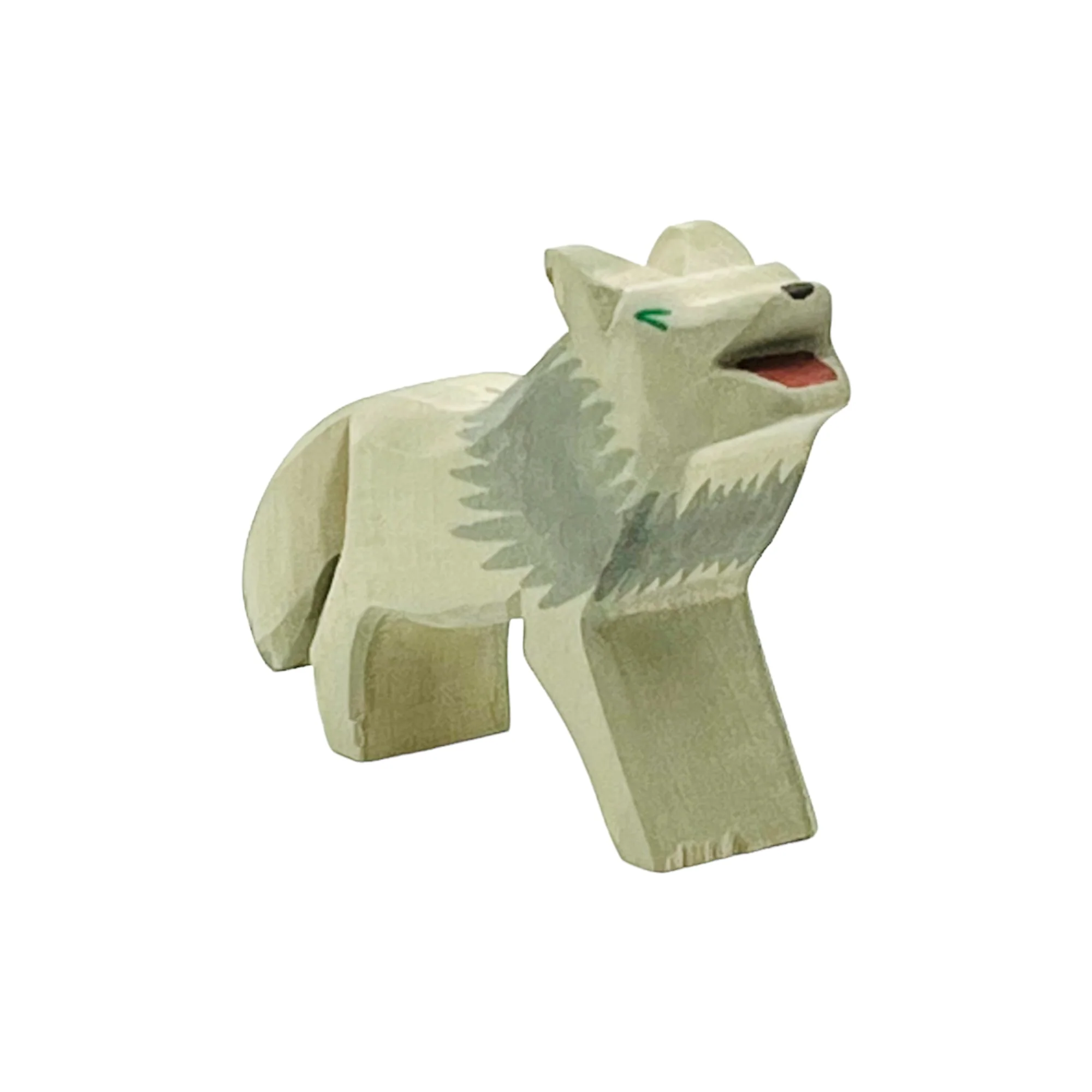 Handcrafted Open Ended Wooden Toy Animal - Wolf - Image 2