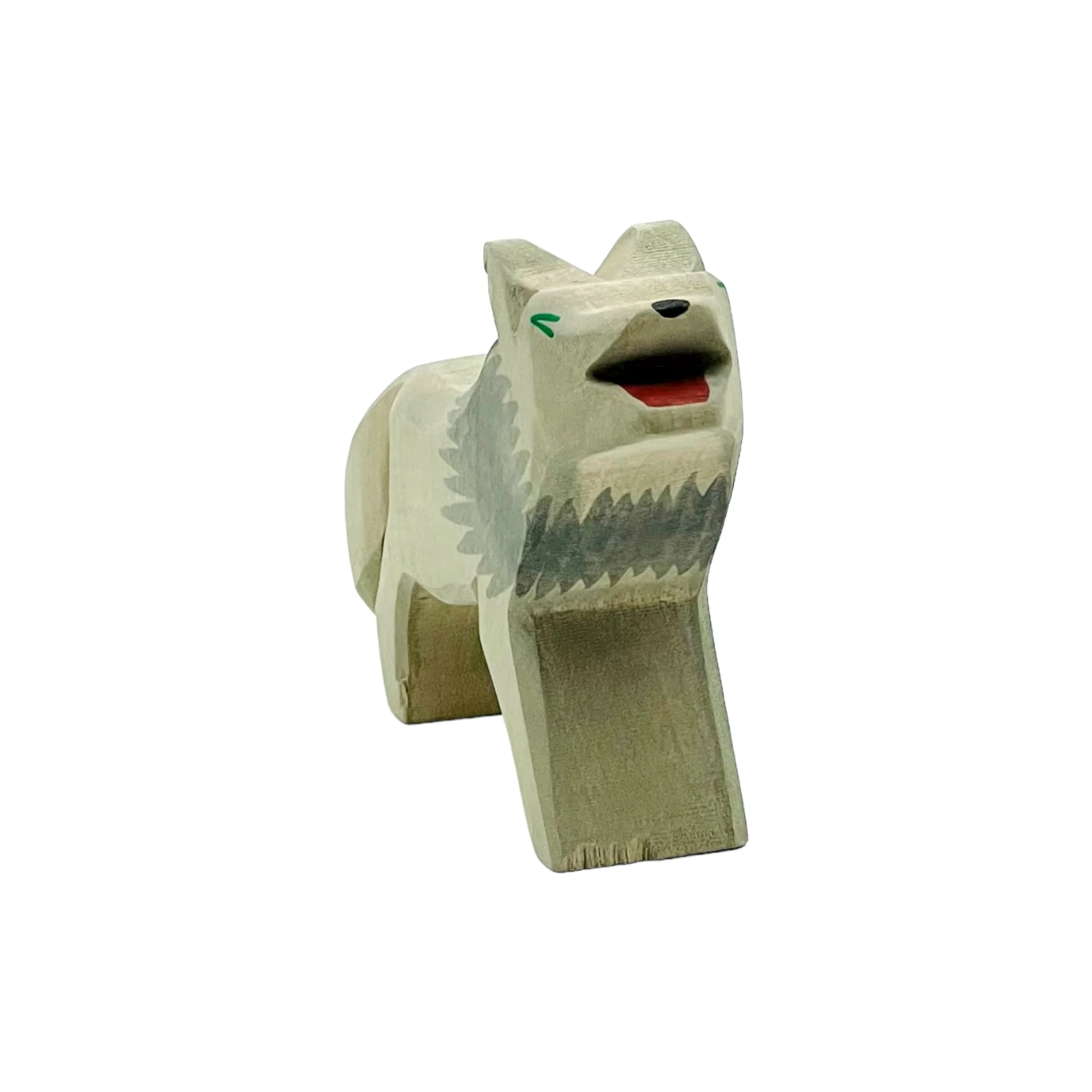 Handcrafted Open Ended Wooden Toy Animal - Wolf - Image 3