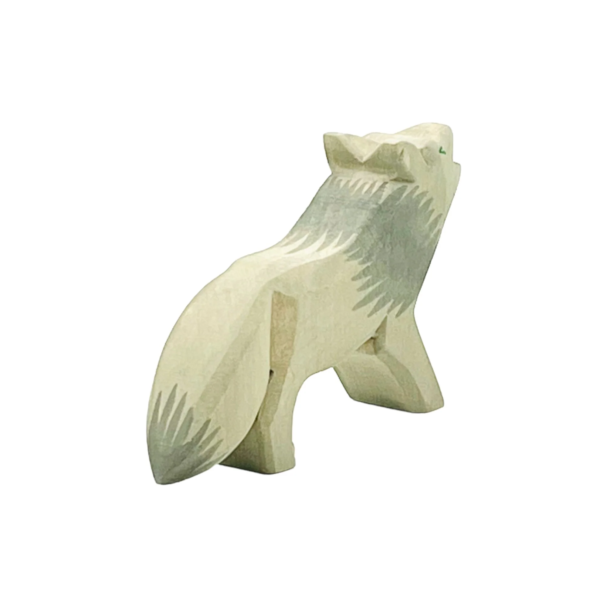 Handcrafted Open Ended Wooden Toy Animal - Wolf - Image 4