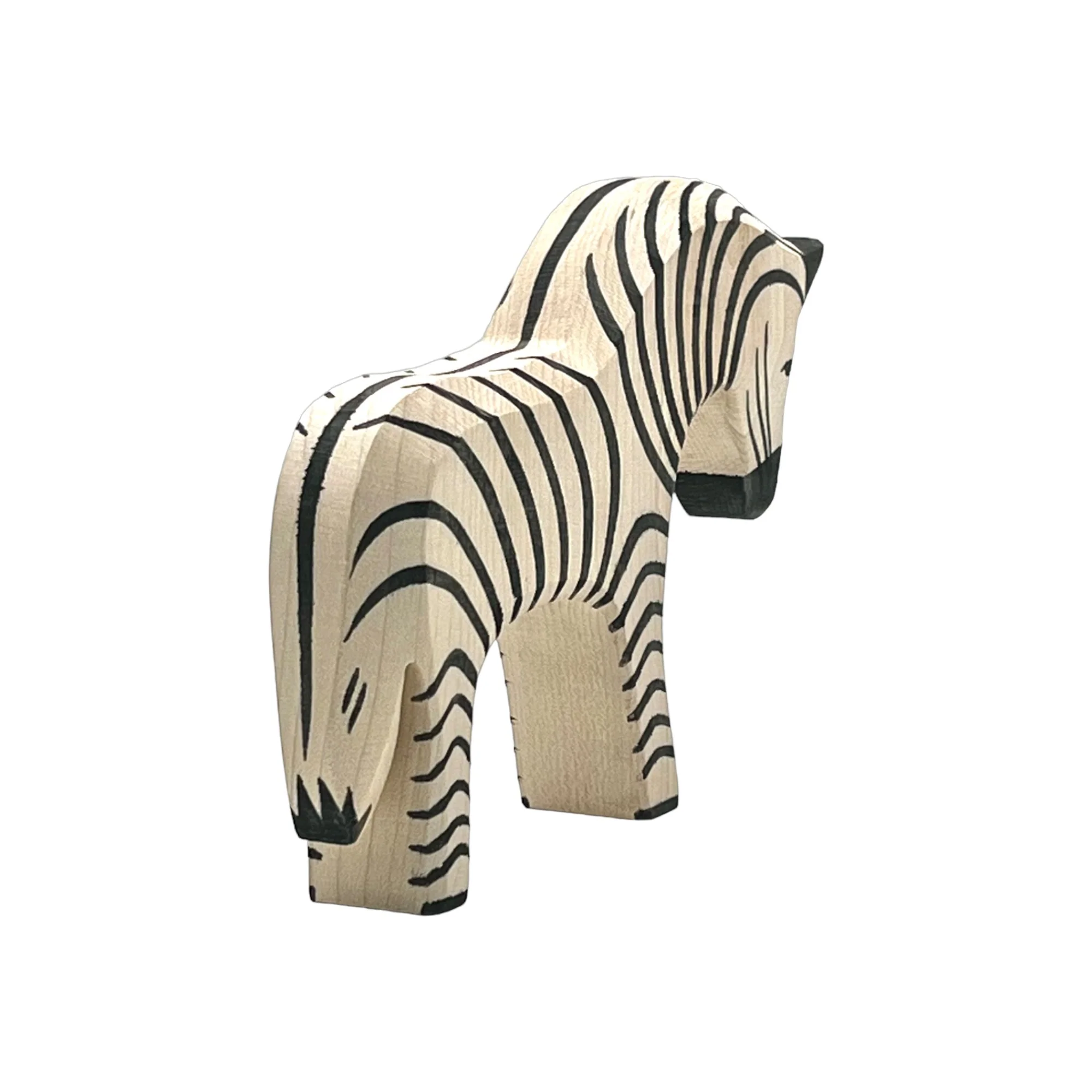 Handcrafted Open Ended Wooden Toy Animal - Zebra - Image 4