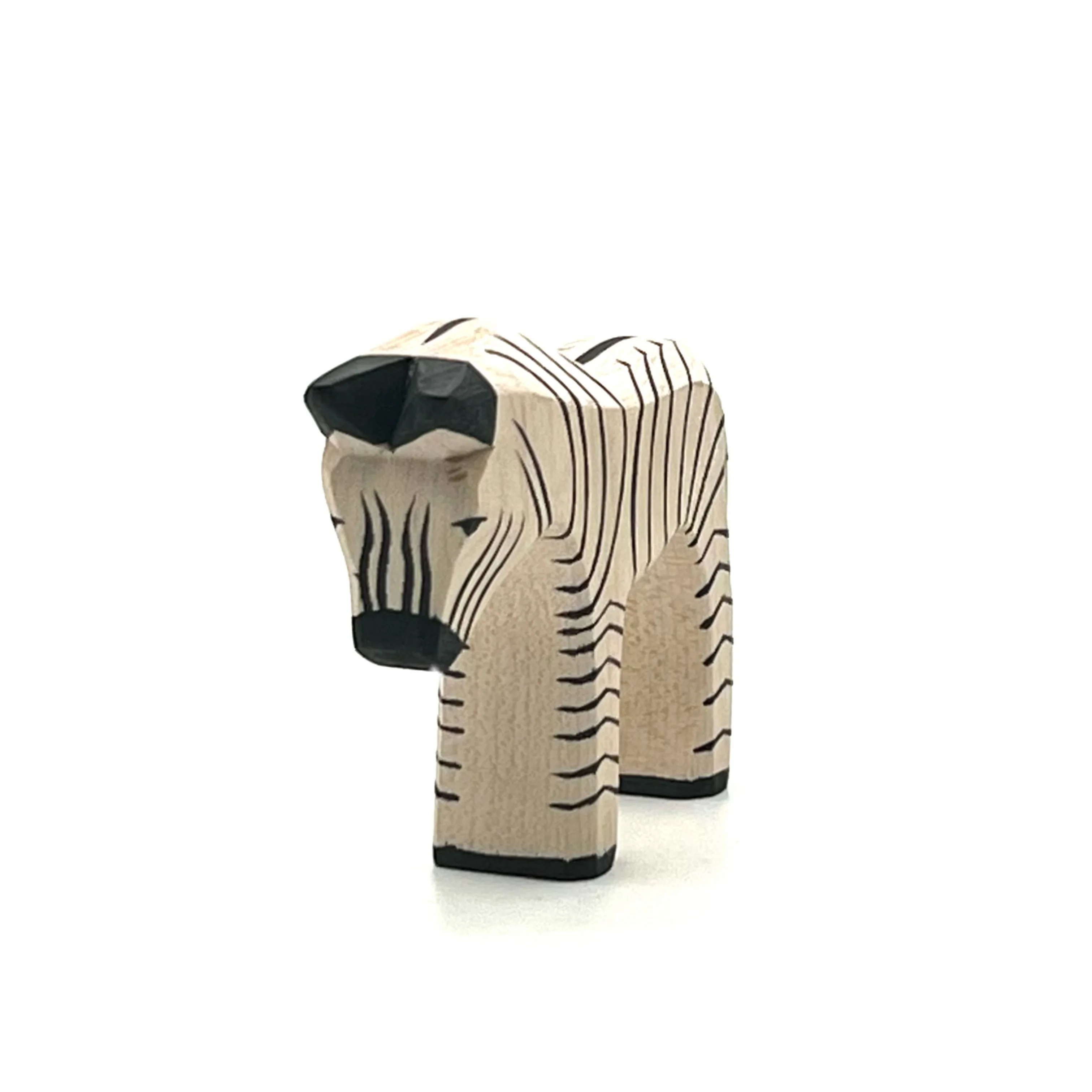 Handcrafted Open Ended Wooden Toy Animal - Zebra small - Image 2