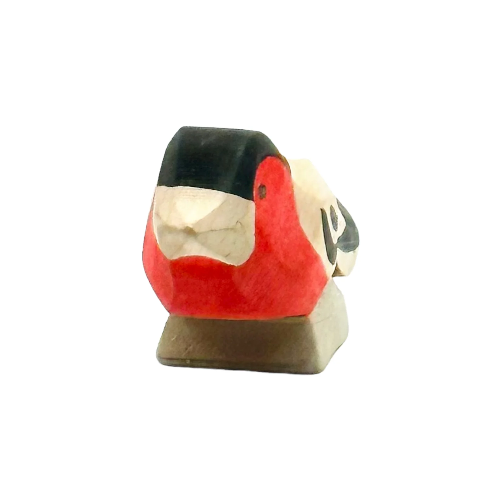Handcrafted Open Ended Wooden Toy Bird - Bullfinch A - Image 5