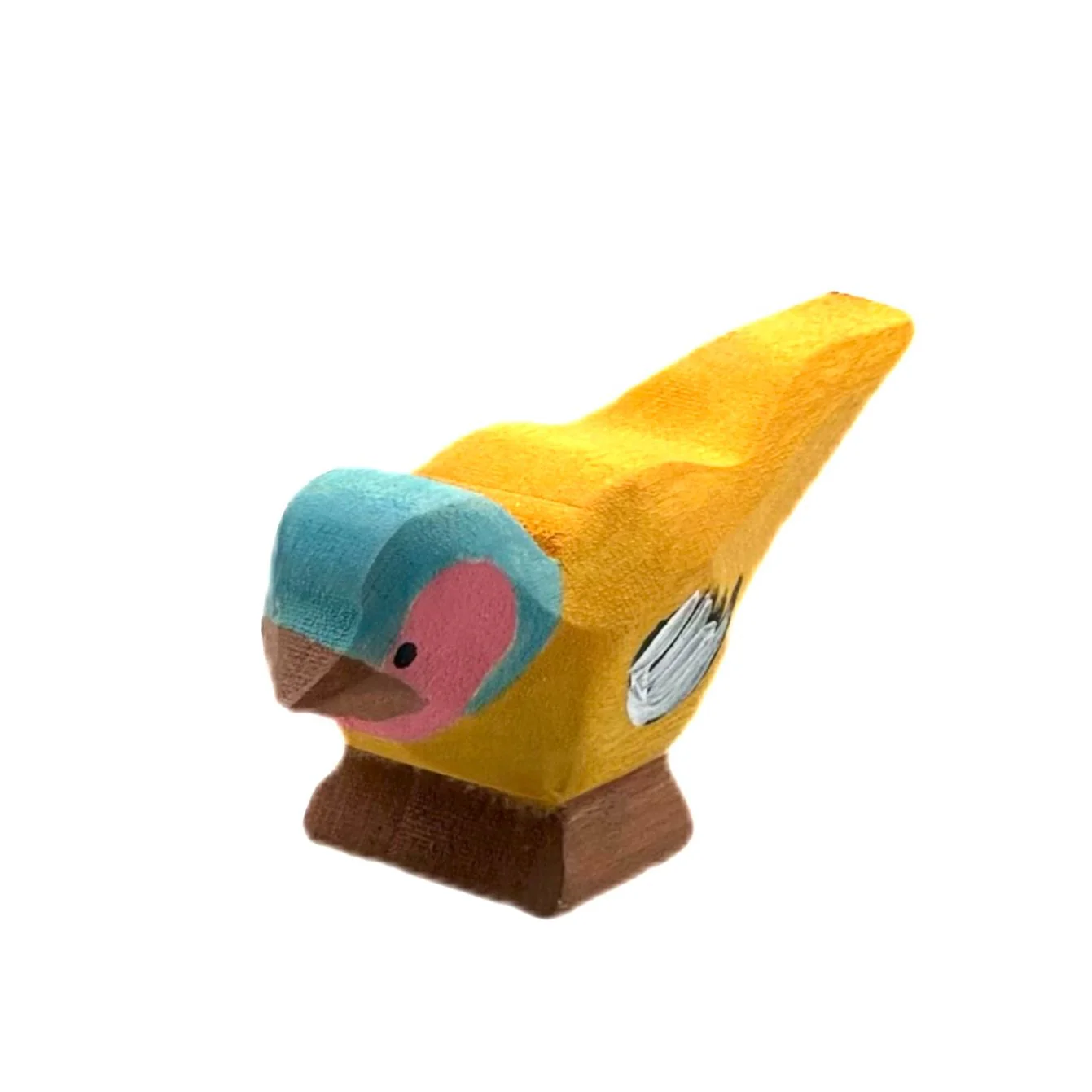 Handcrafted Open Ended Wooden Toy Bird - Chaffinch A - Image 3