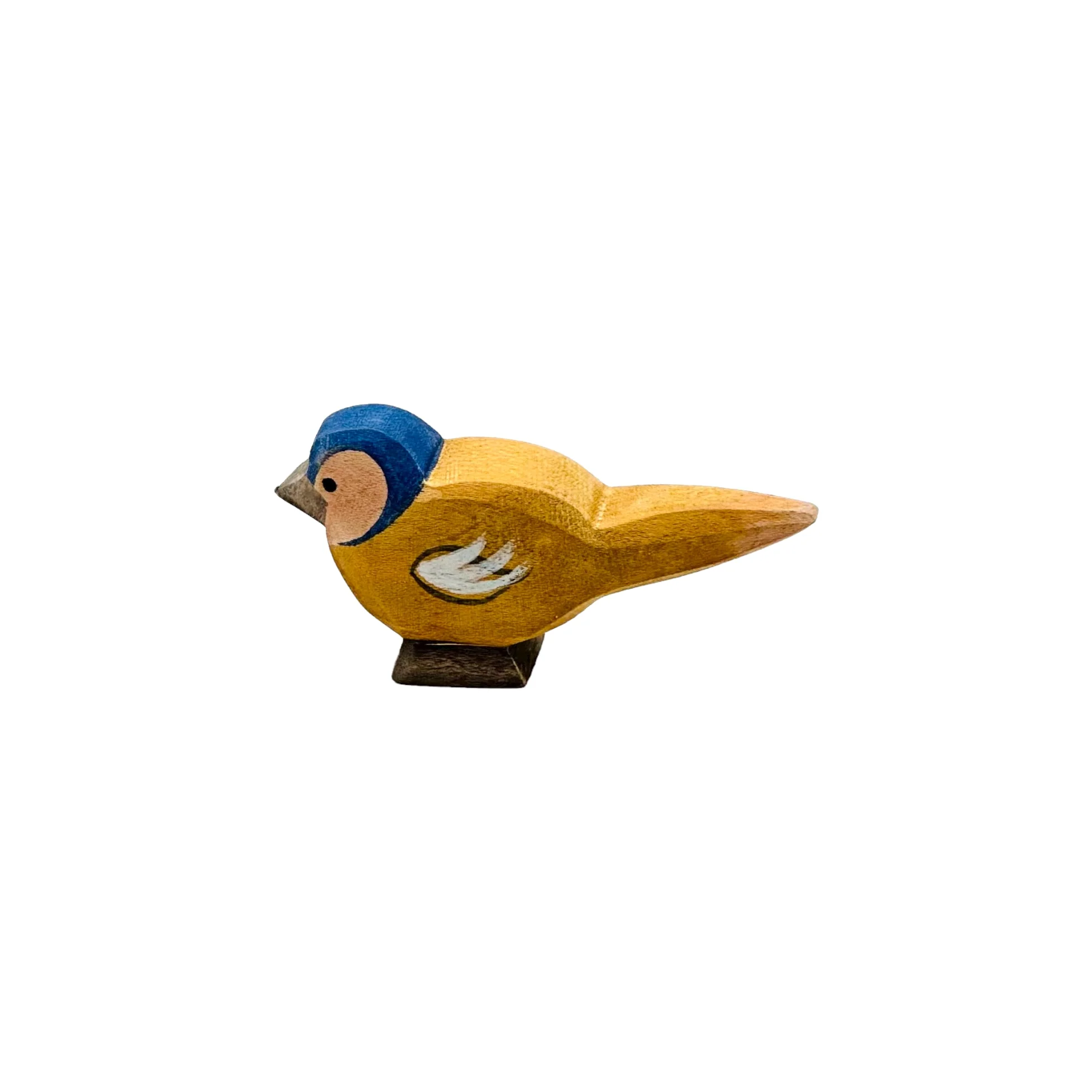 Handcrafted Open Ended Wooden Toy Bird - Chaffinch B