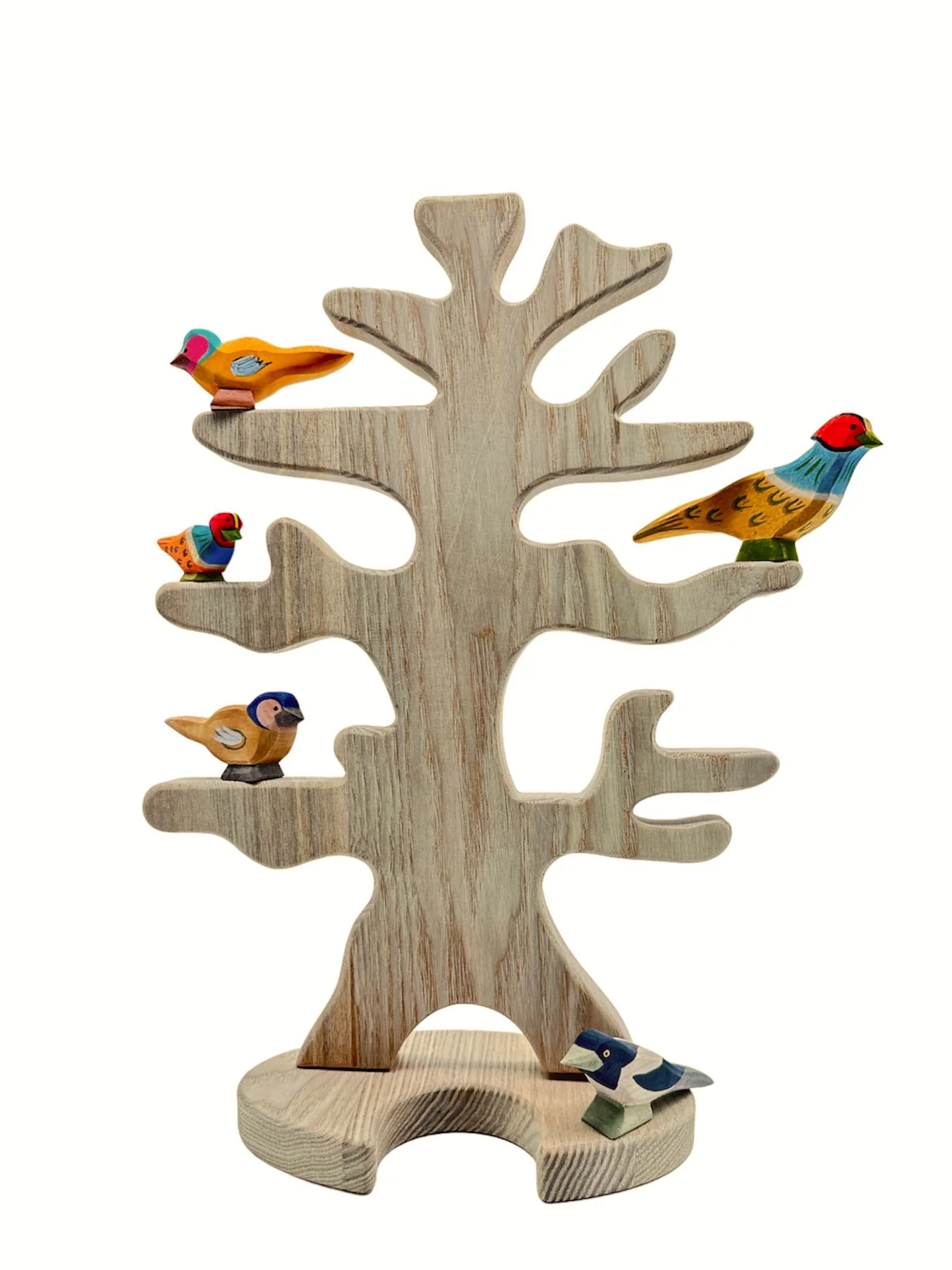 Handcrafted Open Ended Wooden Toy Bird - Chaffinch B - Image 6