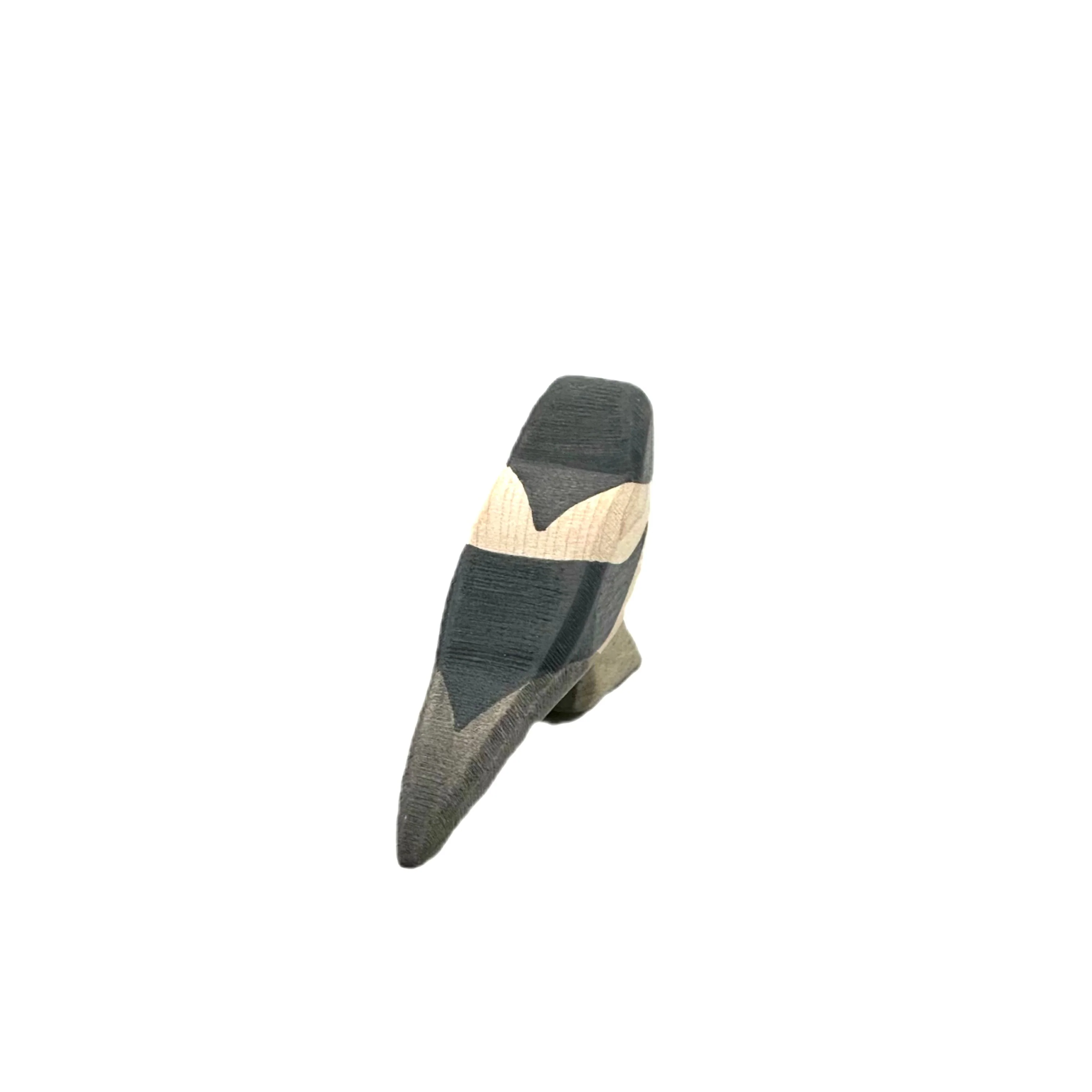 Handcrafted Open Ended Wooden Toy Bird - Magpie - Image 4
