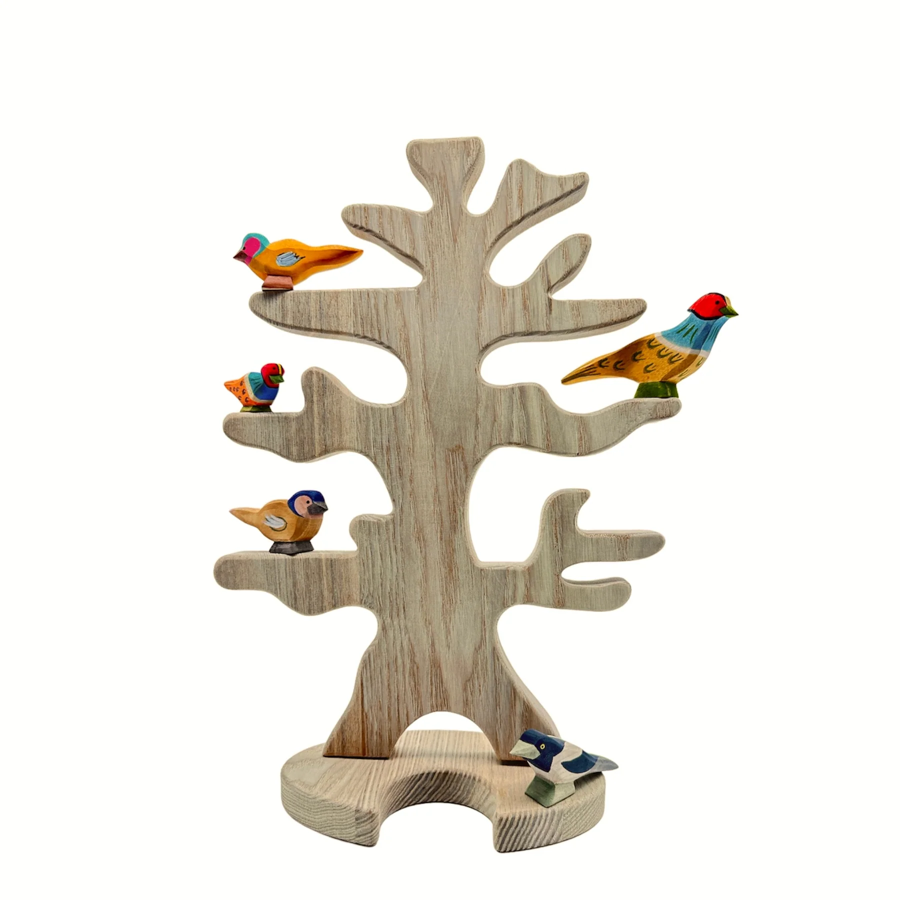 Handcrafted Open Ended Wooden Toy Bird - Pheasant - Image 4