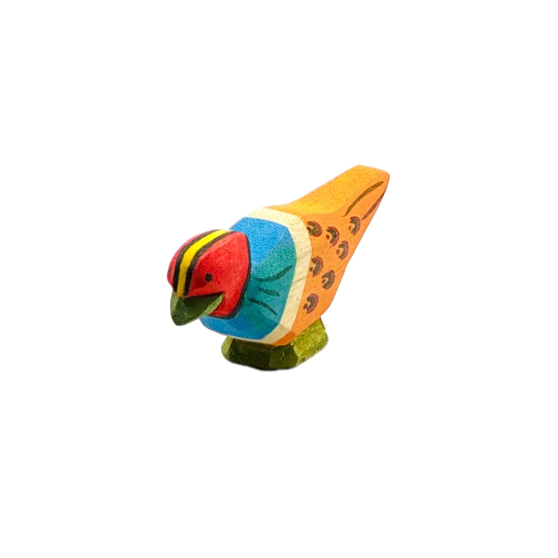 Handcrafted Open Ended Wooden Toy Bird - Pheasant Baby - Image 3