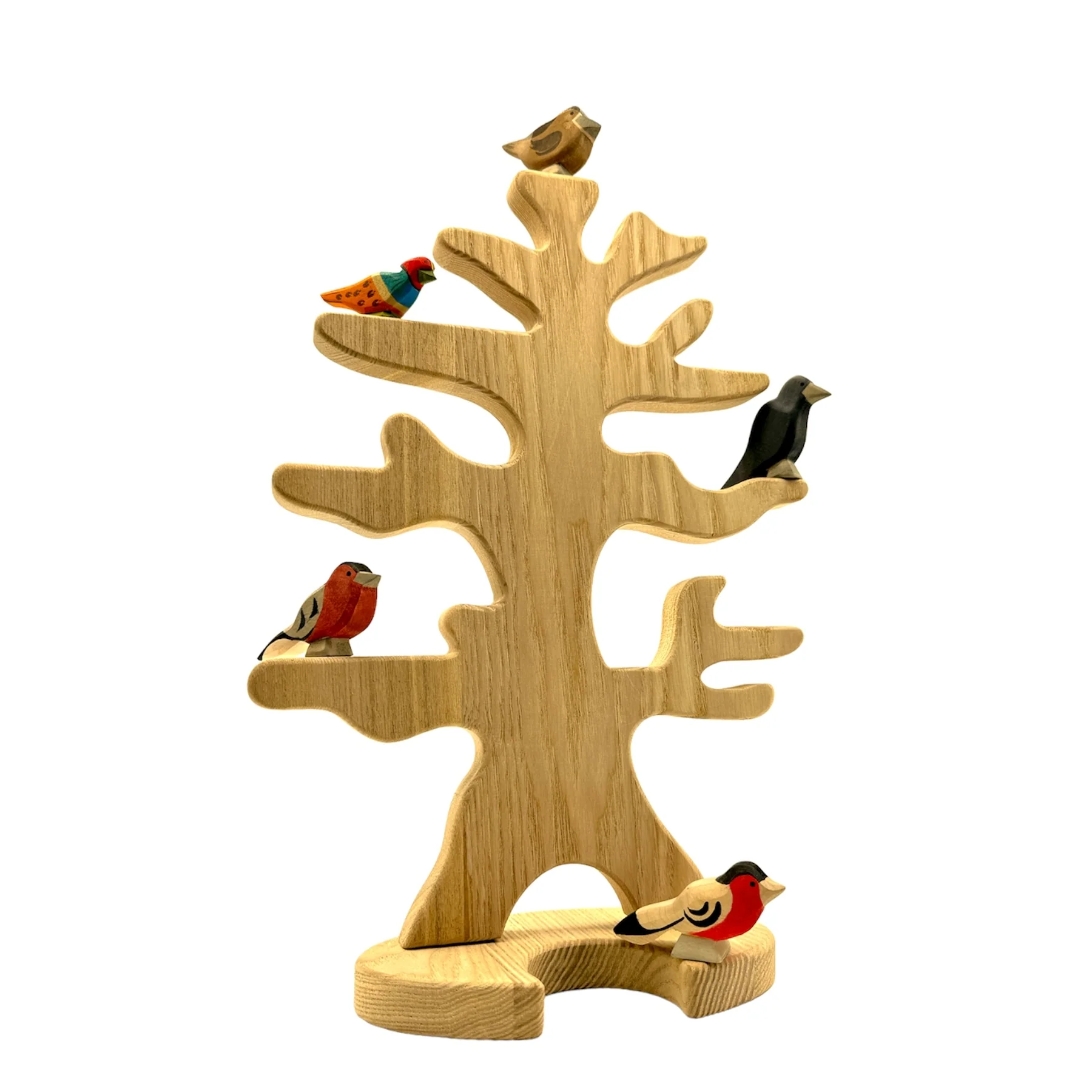Handcrafted Open Ended Wooden Toy Bird - Sparrow - Image 4