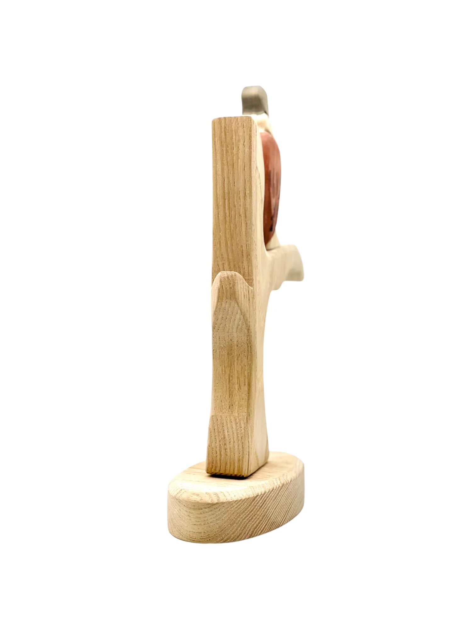 Handcrafted Open Ended Wooden Toy Bird - Vulture and Tree Trunk Set - Image 4