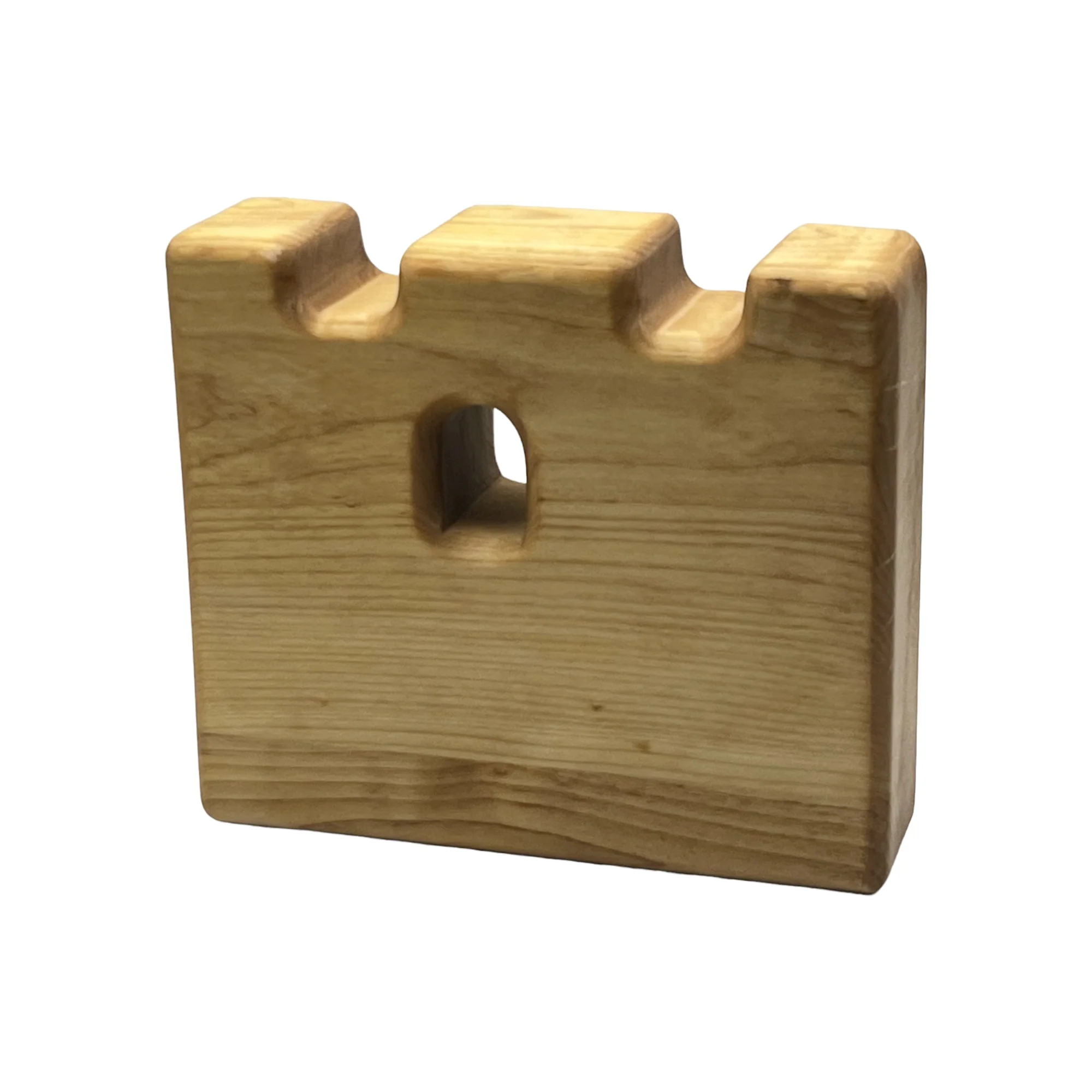 Handcrafted Open Ended Wooden Toy Castles - Castle Wall - Image 2