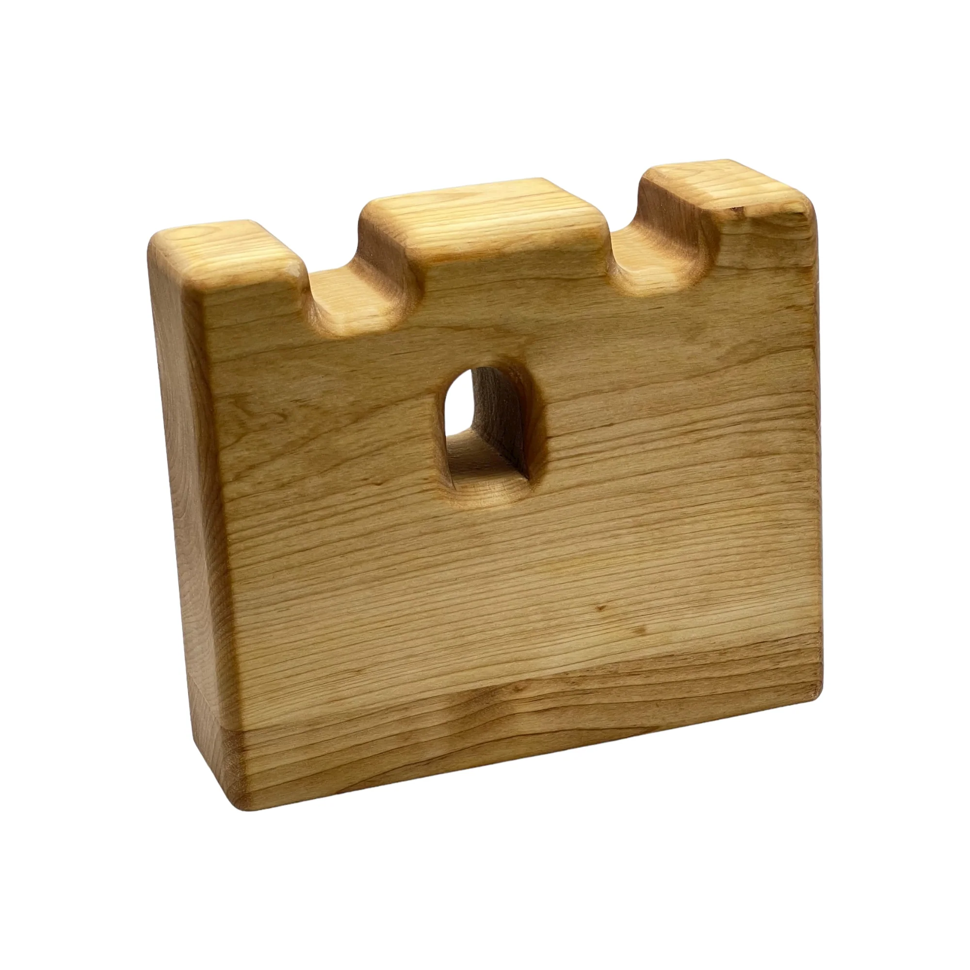 Handcrafted Open Ended Wooden Toy Castles - Castle Wall - Image 3