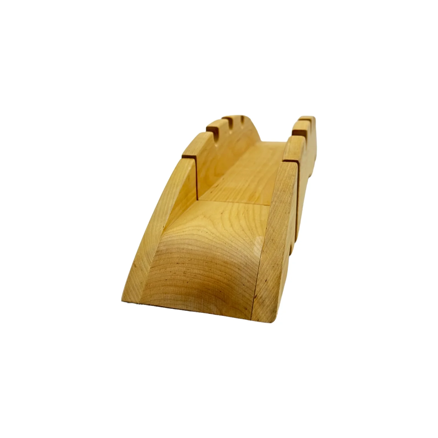 Handcrafted Open Ended Wooden Toy Castles - Wharf and 2 Ramps - Image 3
