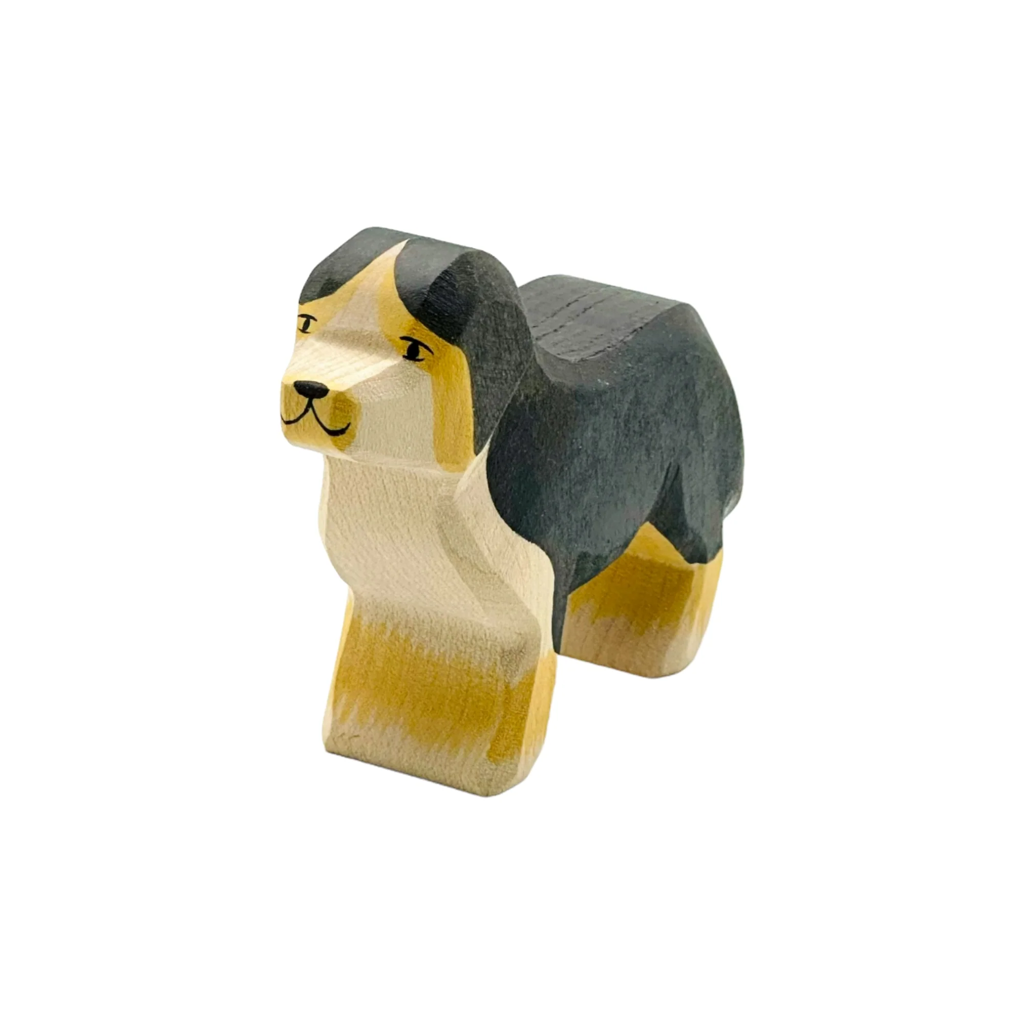 Handcrafted Open Ended Wooden Toy Farm Animal - Bernese Mountain Dog - Image 2