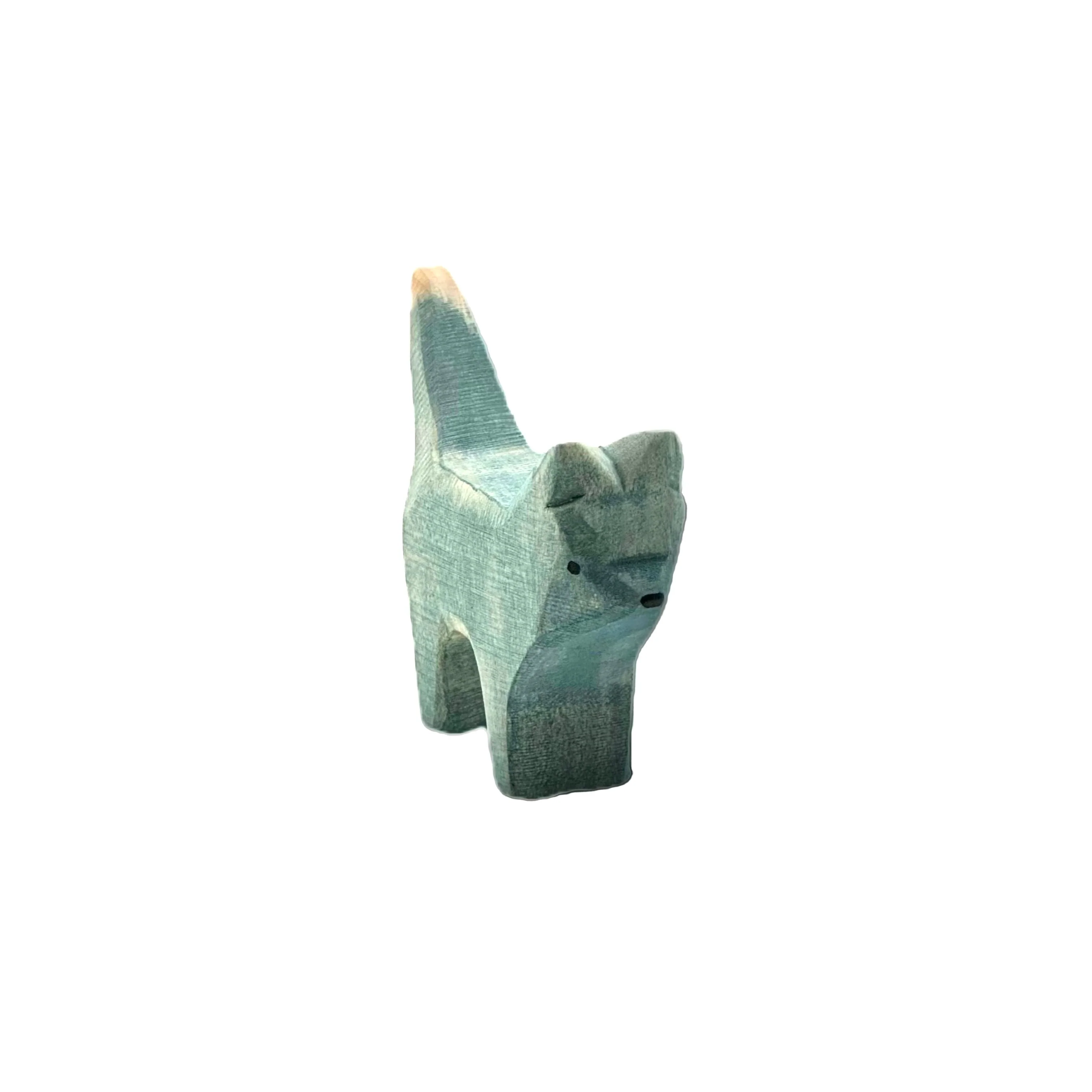 Handcrafted Open Ended Wooden Toy Farm Animal - Bremer Cat - Image 3