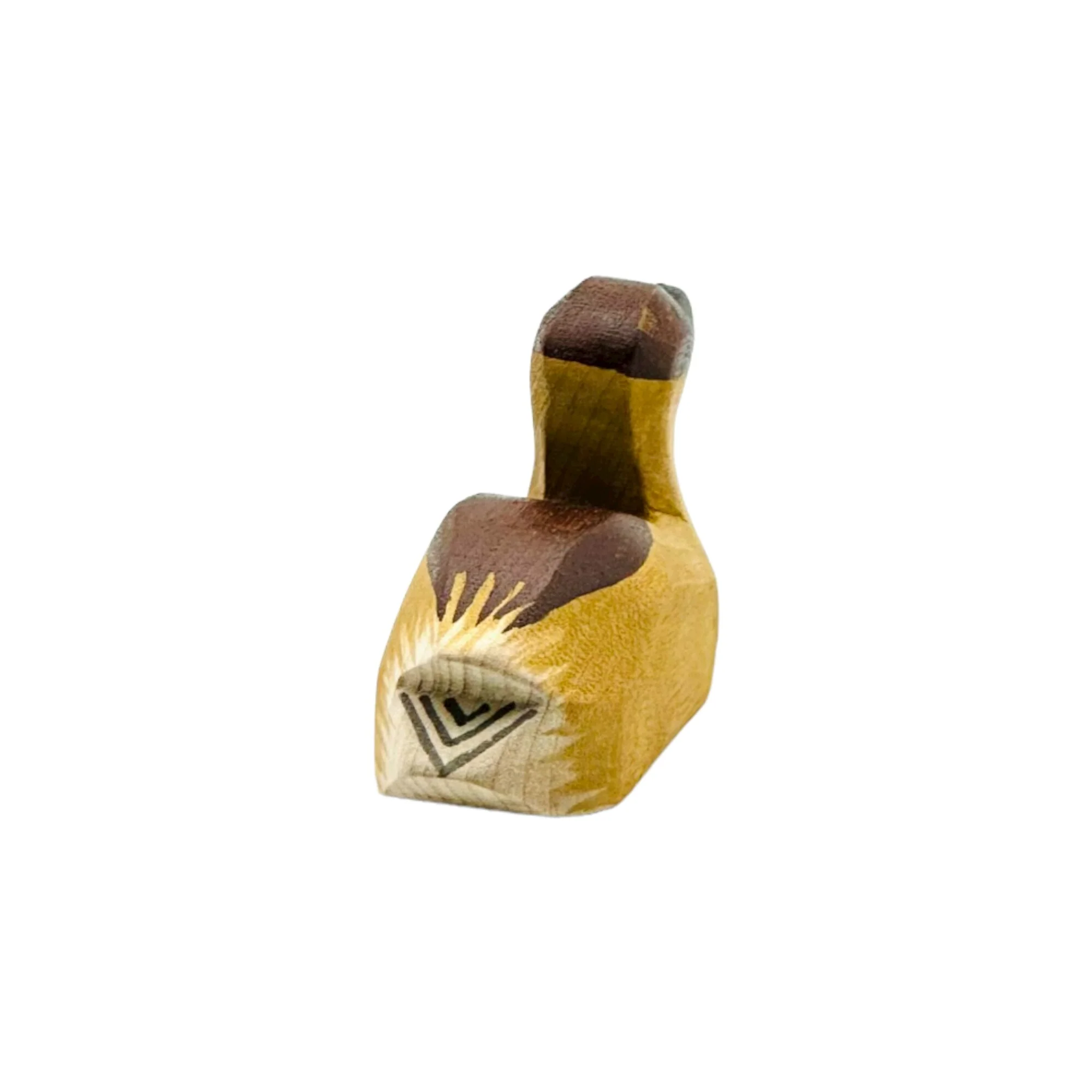 Handcrafted Open Ended Wooden Toy Farm Animal - Canada Goose small - Image 3