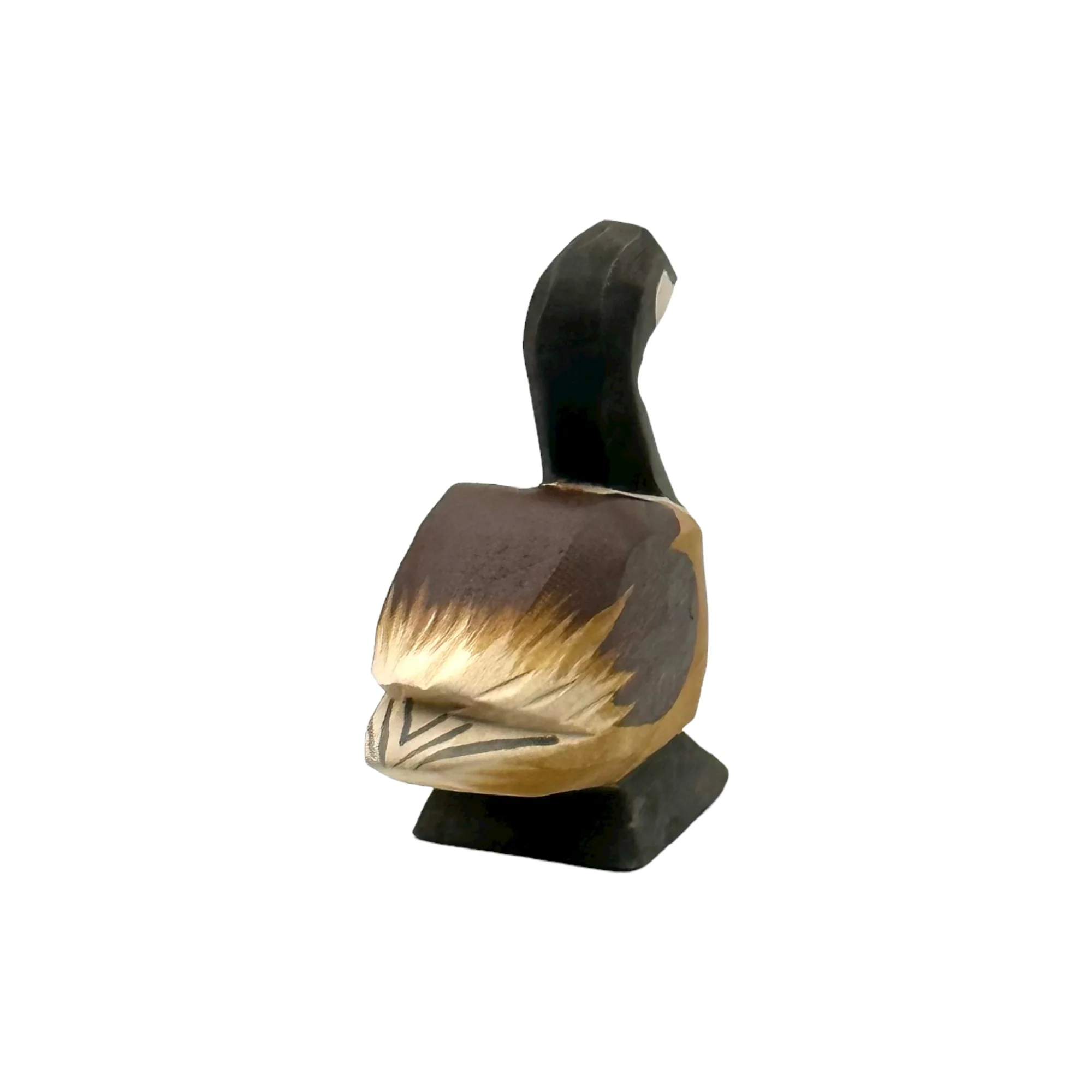 Handcrafted Open Ended Wooden Toy Farm Animal - Canada Goose standing - Image 4