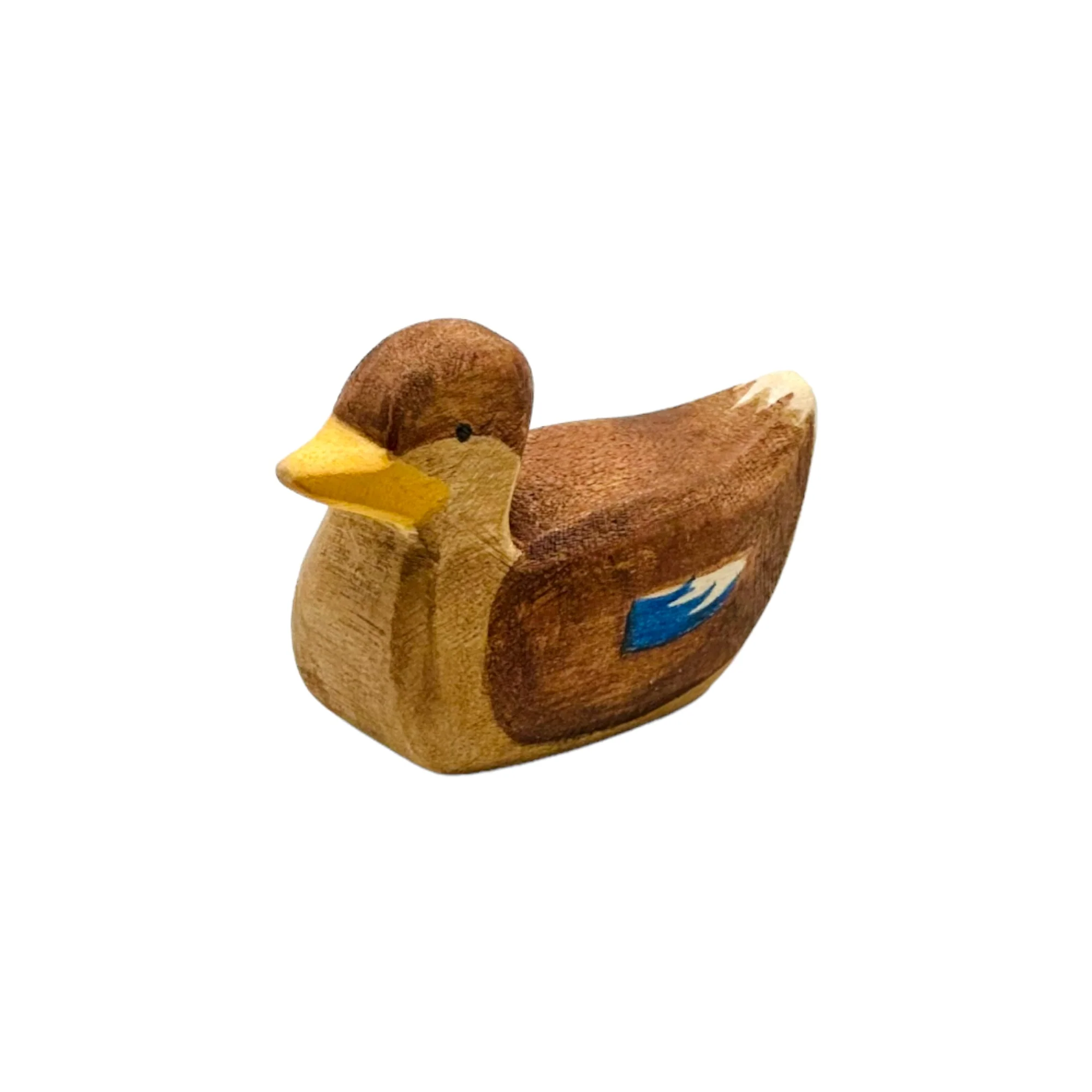Handcrafted Open Ended Wooden Toy Farm Animal - Duck swimming - Image 2