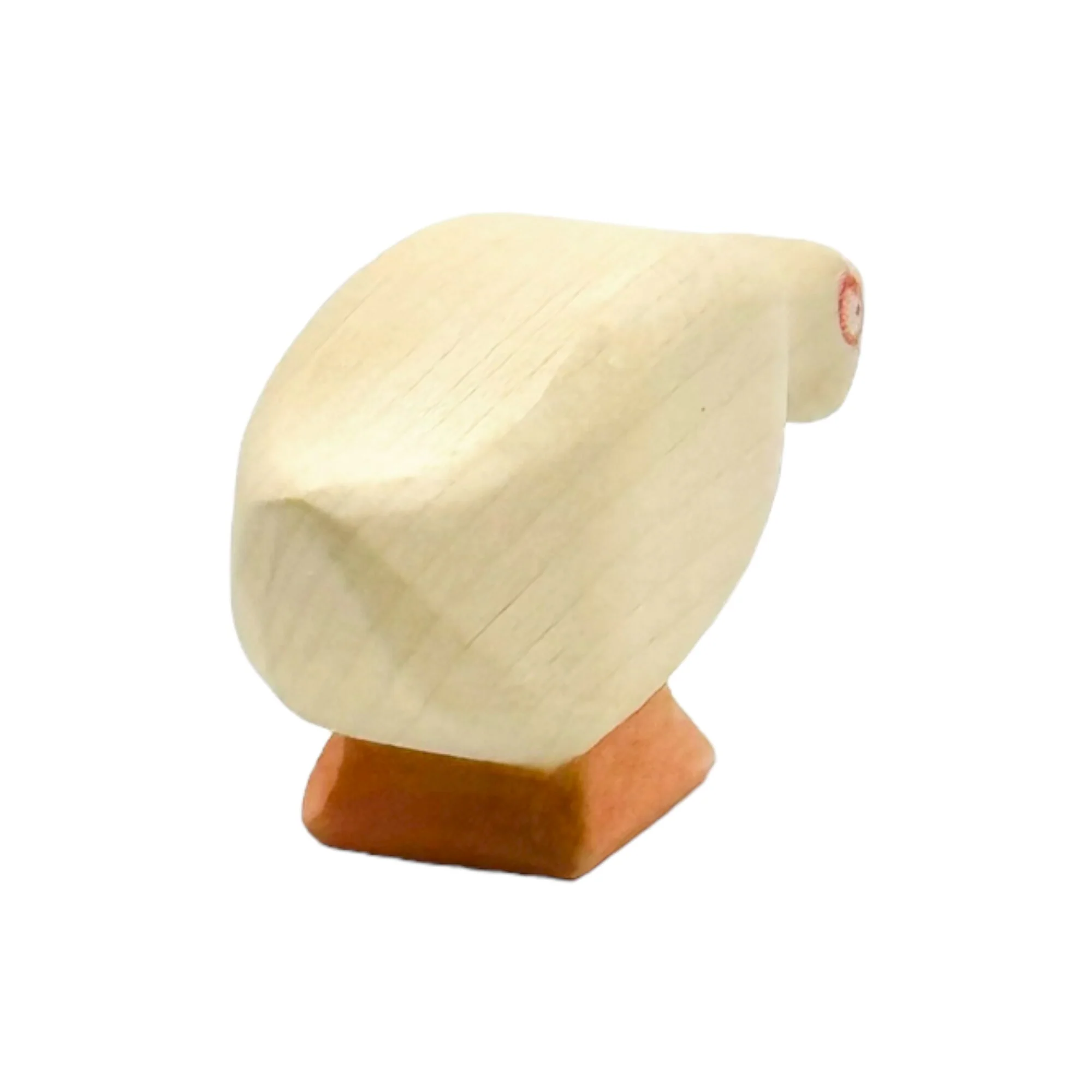 Handcrafted Open Ended Wooden Toy Farm Animal - Goose head low - Image 2