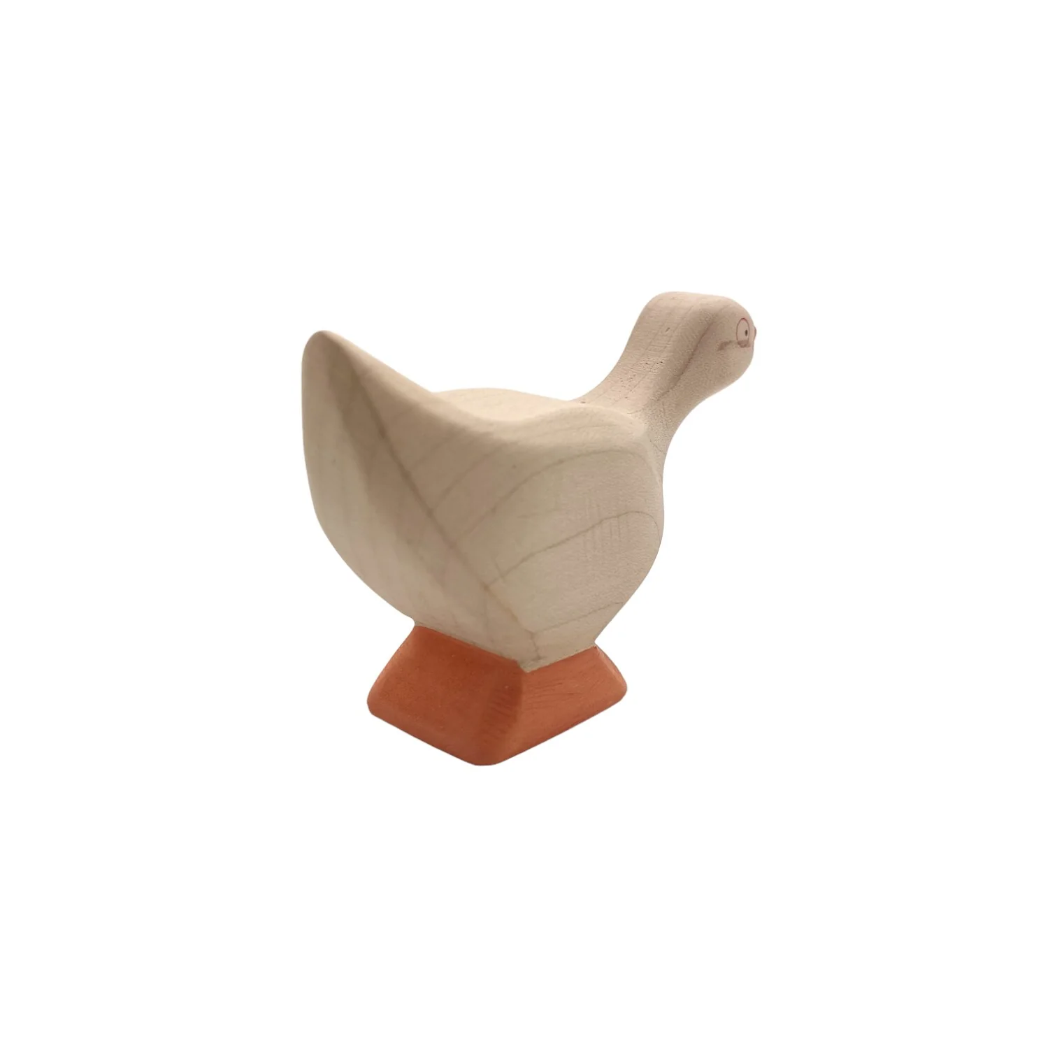 Handcrafted Open Ended Wooden Toy Farm Animal - Goose Standing - Image 3