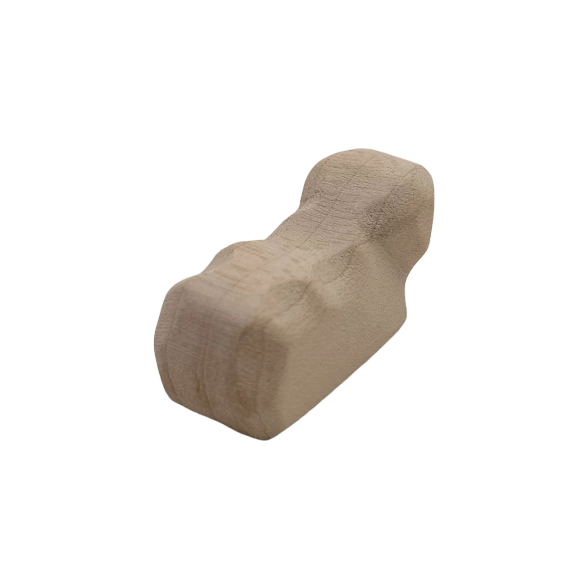 Handcrafted Open Ended Wooden Toy Farm Animal - Lamb Resting - Image 3