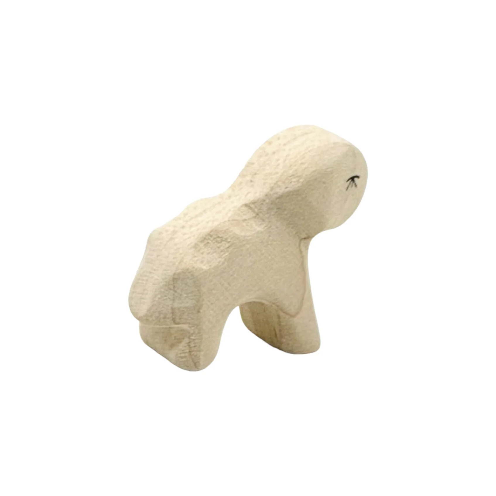 Handcrafted Open Ended Wooden Toy Farm Animal - Lamb Running - Image 3
