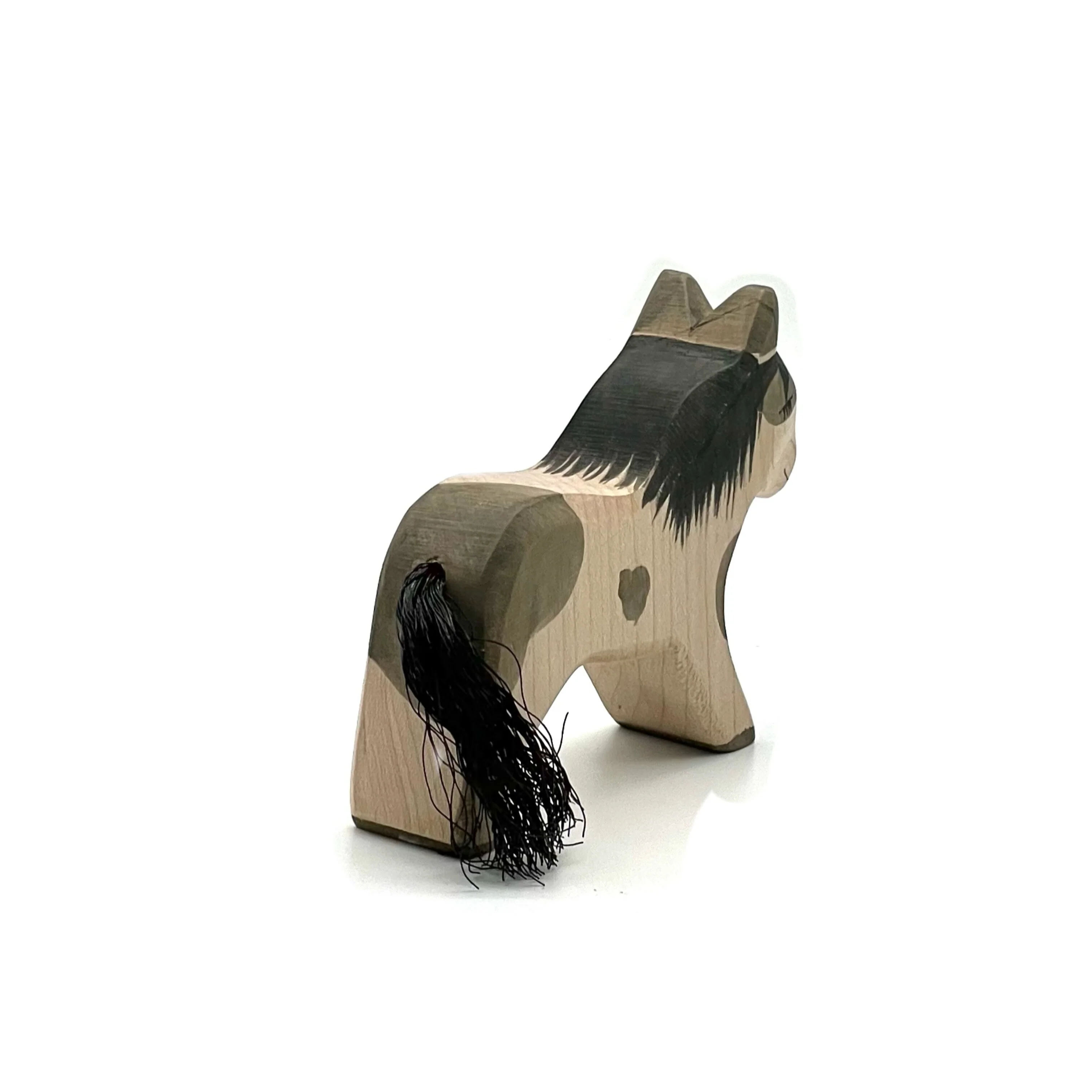 Handcrafted Open Ended Wooden Toy Farm Animal - Pony Running - Image 4