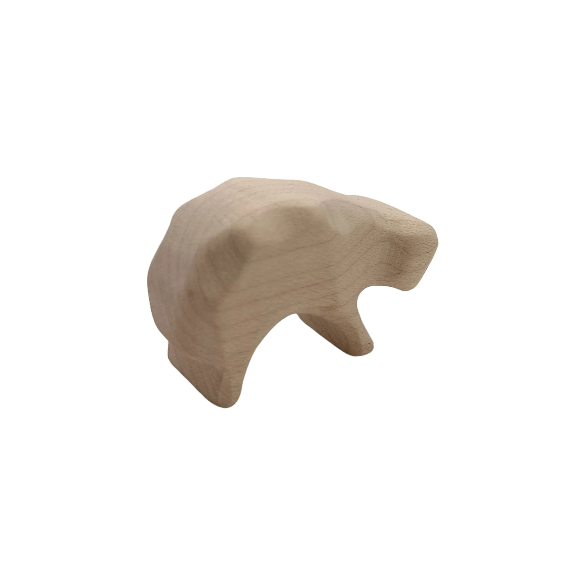 Handcrafted Open Ended Wooden Toy Farm Animal - Sheep Eating (Miniature) - Image 3