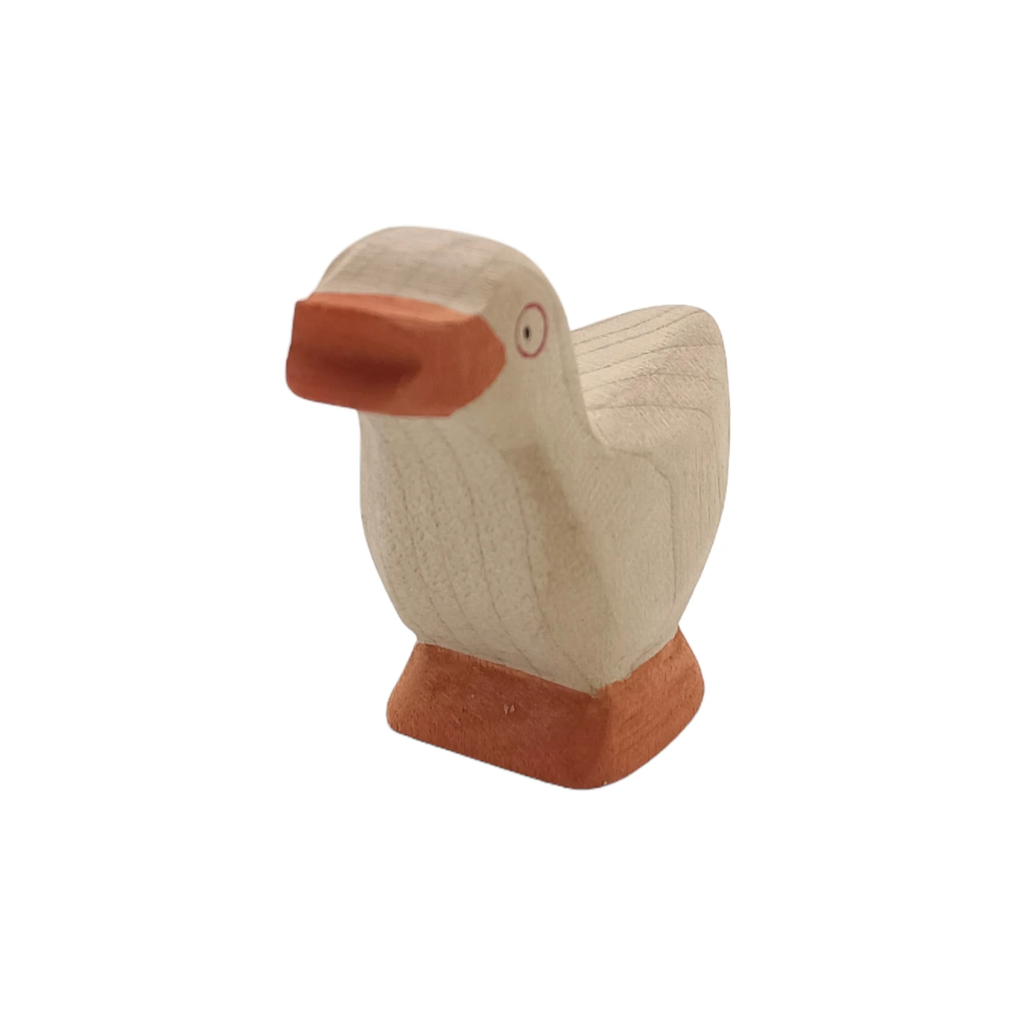 Handcrafted Open Ended Wooden Toy Farm Animal - Small Goose Head High - Image 2