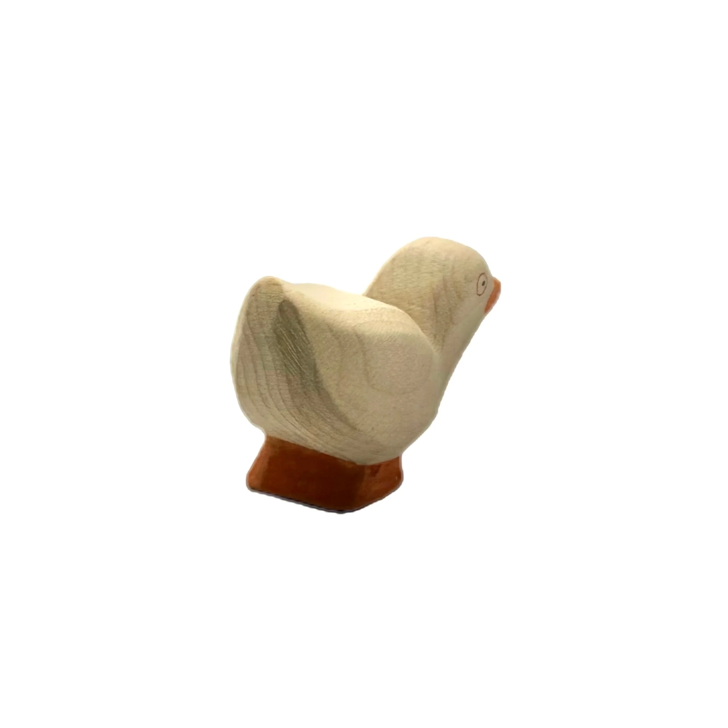 Handcrafted Open Ended Wooden Toy Farm Animal - Small Goose Standing - Image 3