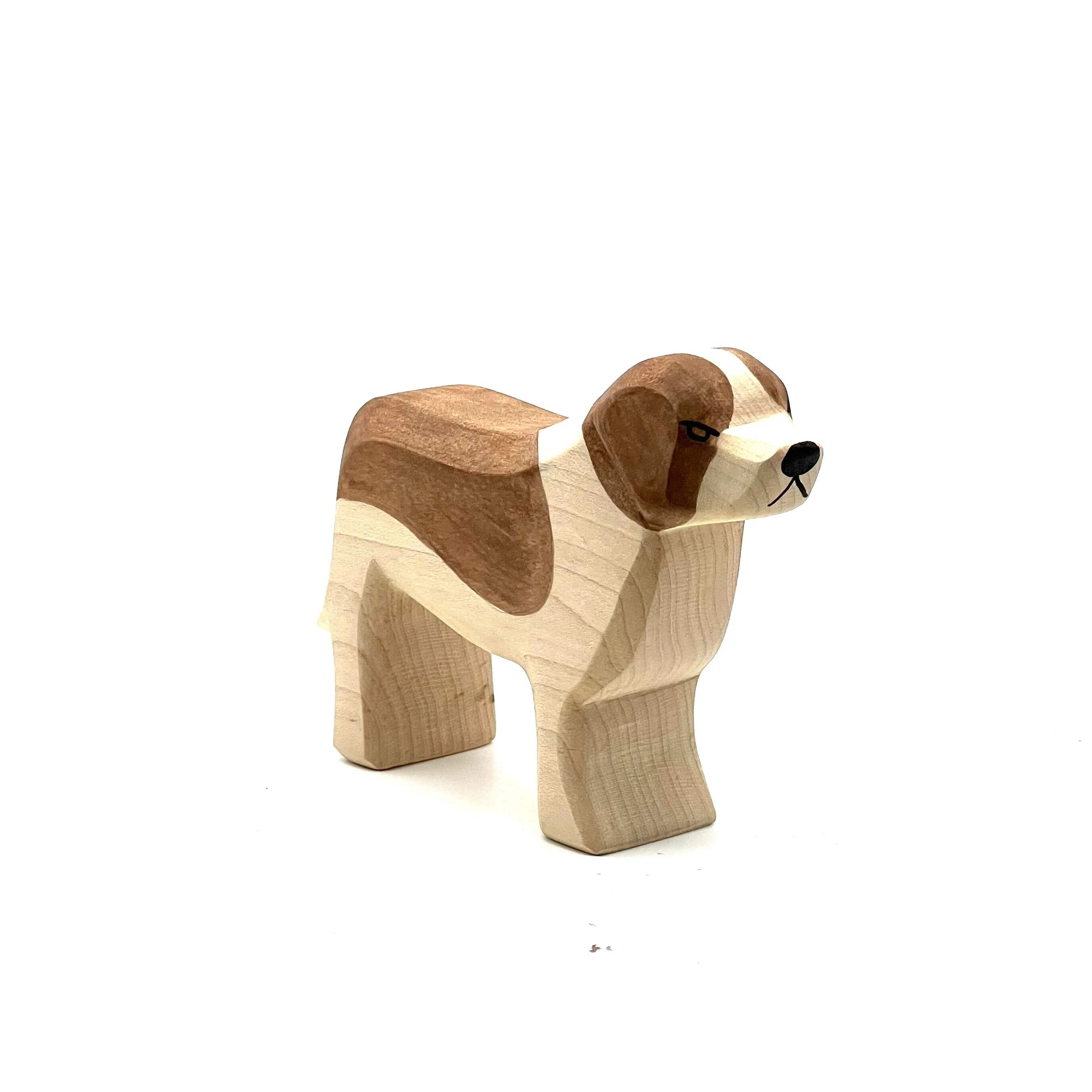 Handcrafted Open Ended Wooden Toy Farm Animal - St. Bernard Dog - Image 2