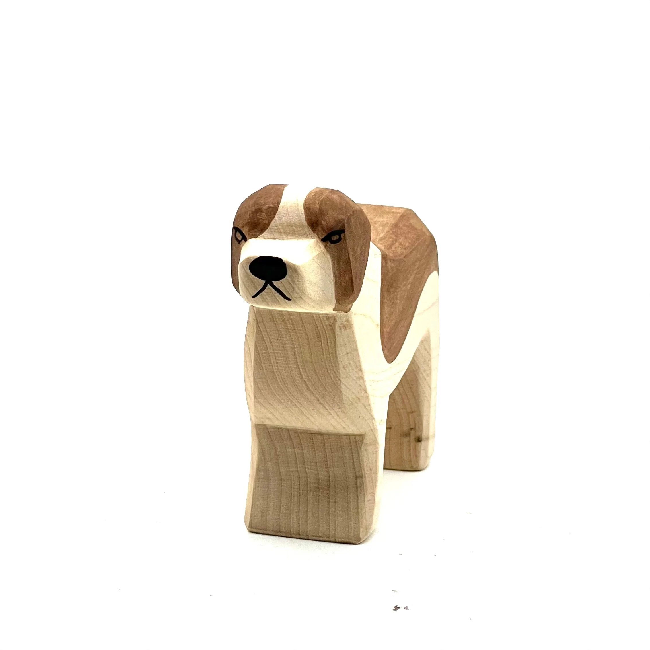 Handcrafted Open Ended Wooden Toy Farm Animal - St. Bernard Dog - Image 3