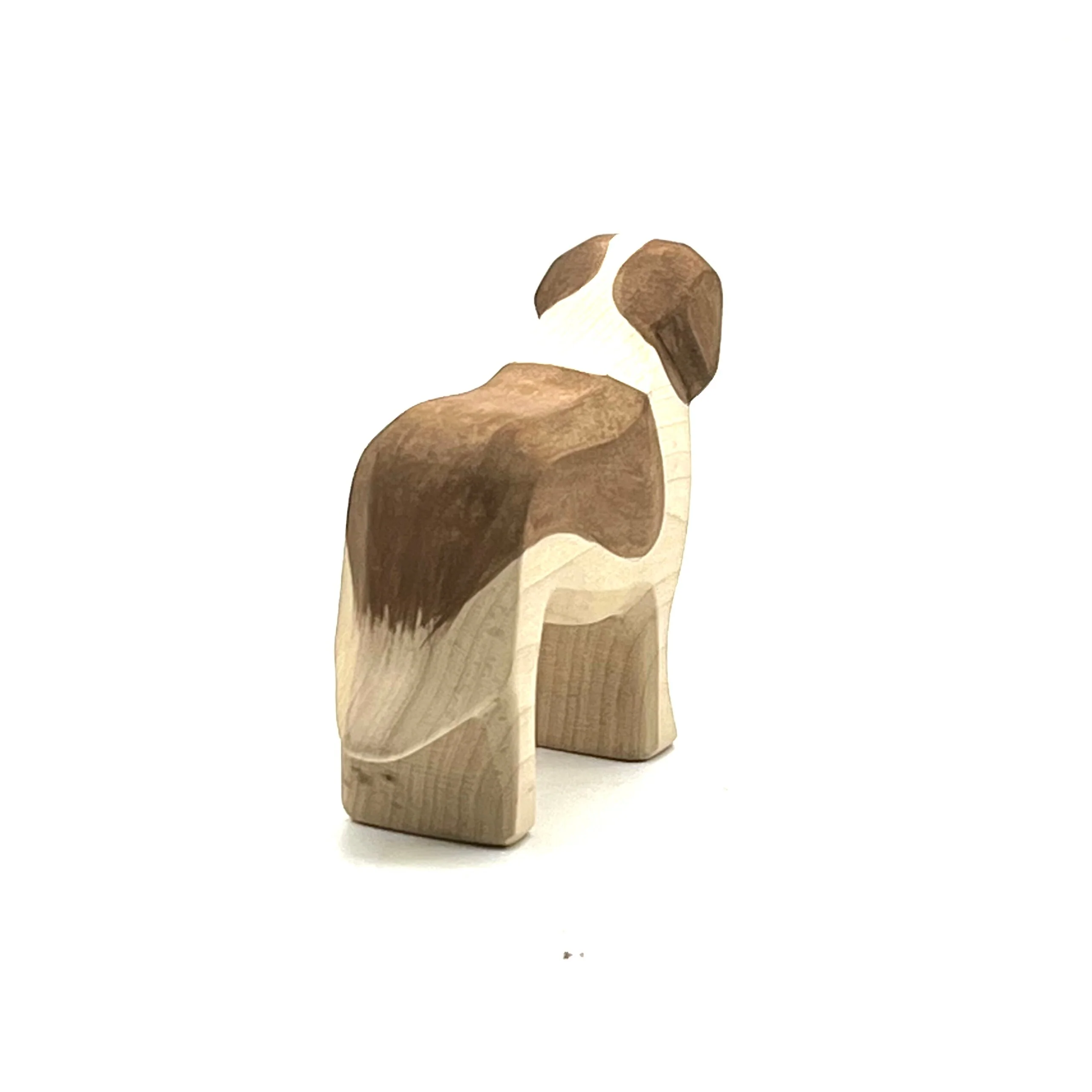 Handcrafted Open Ended Wooden Toy Farm Animal - St. Bernard Dog - Image 4
