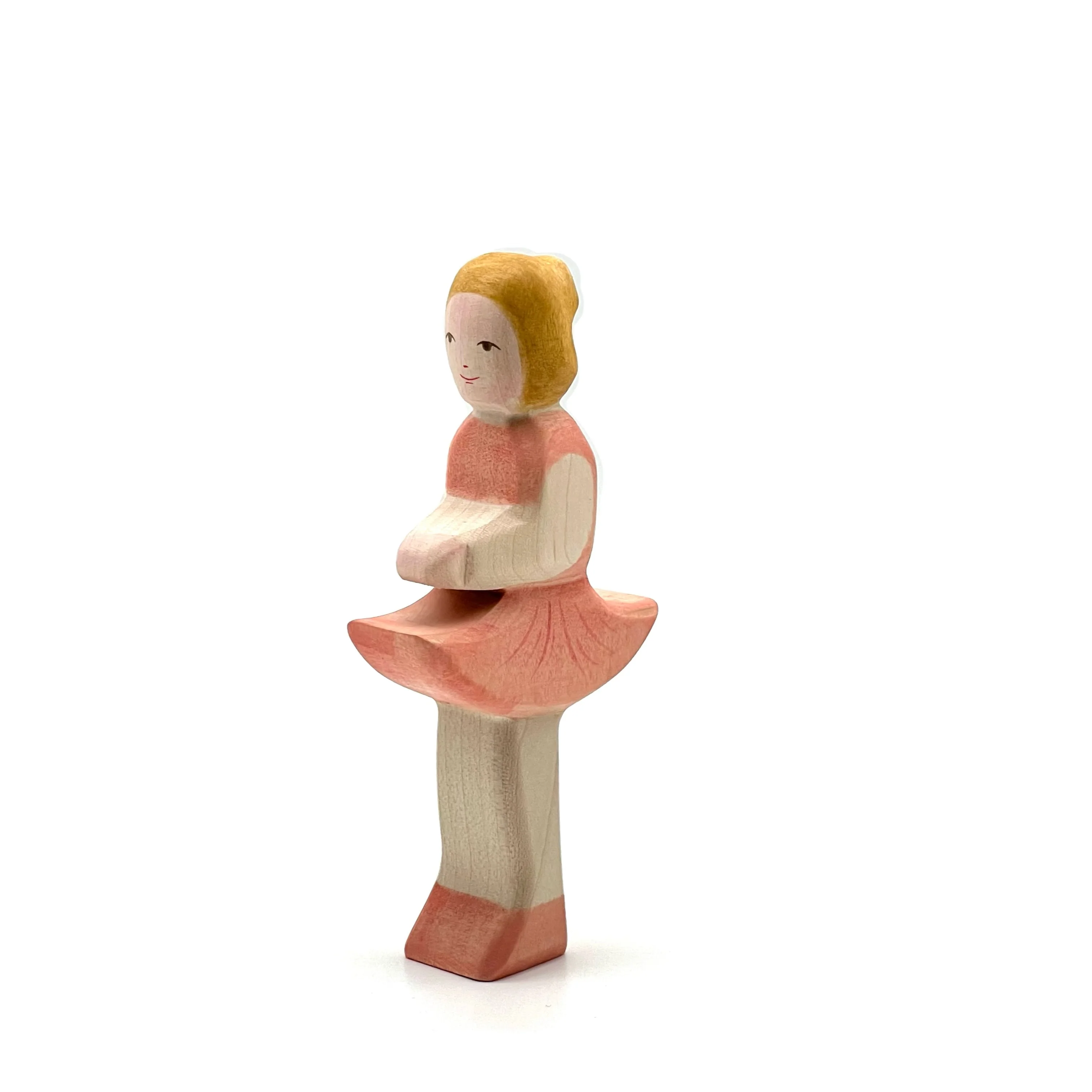 Handcrafted Open Ended Wooden Toy Figure Fairy Tale - Ballerina
