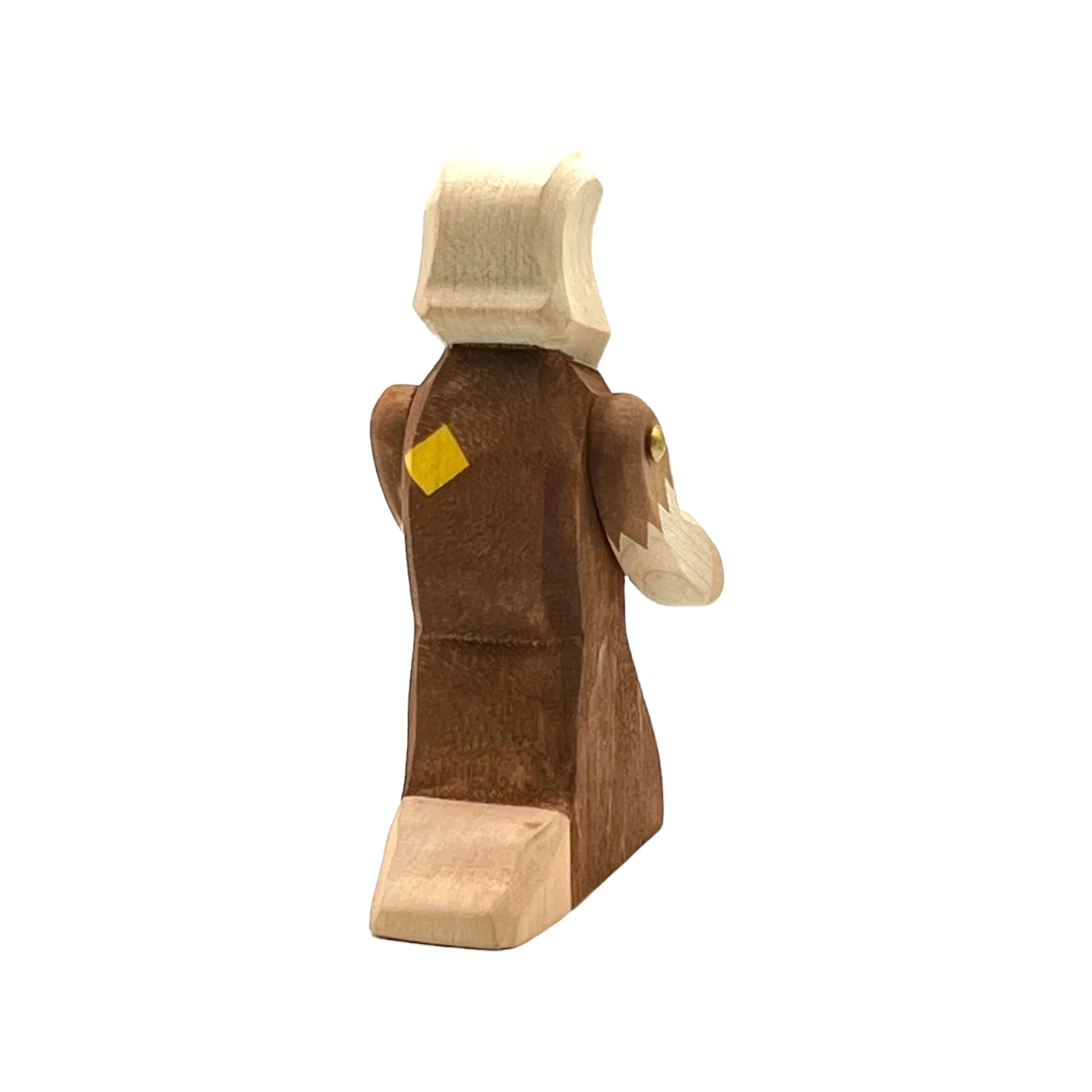 Handcrafted Open Ended Wooden Toy Figure Fairy Tale - Beggar - Image 4