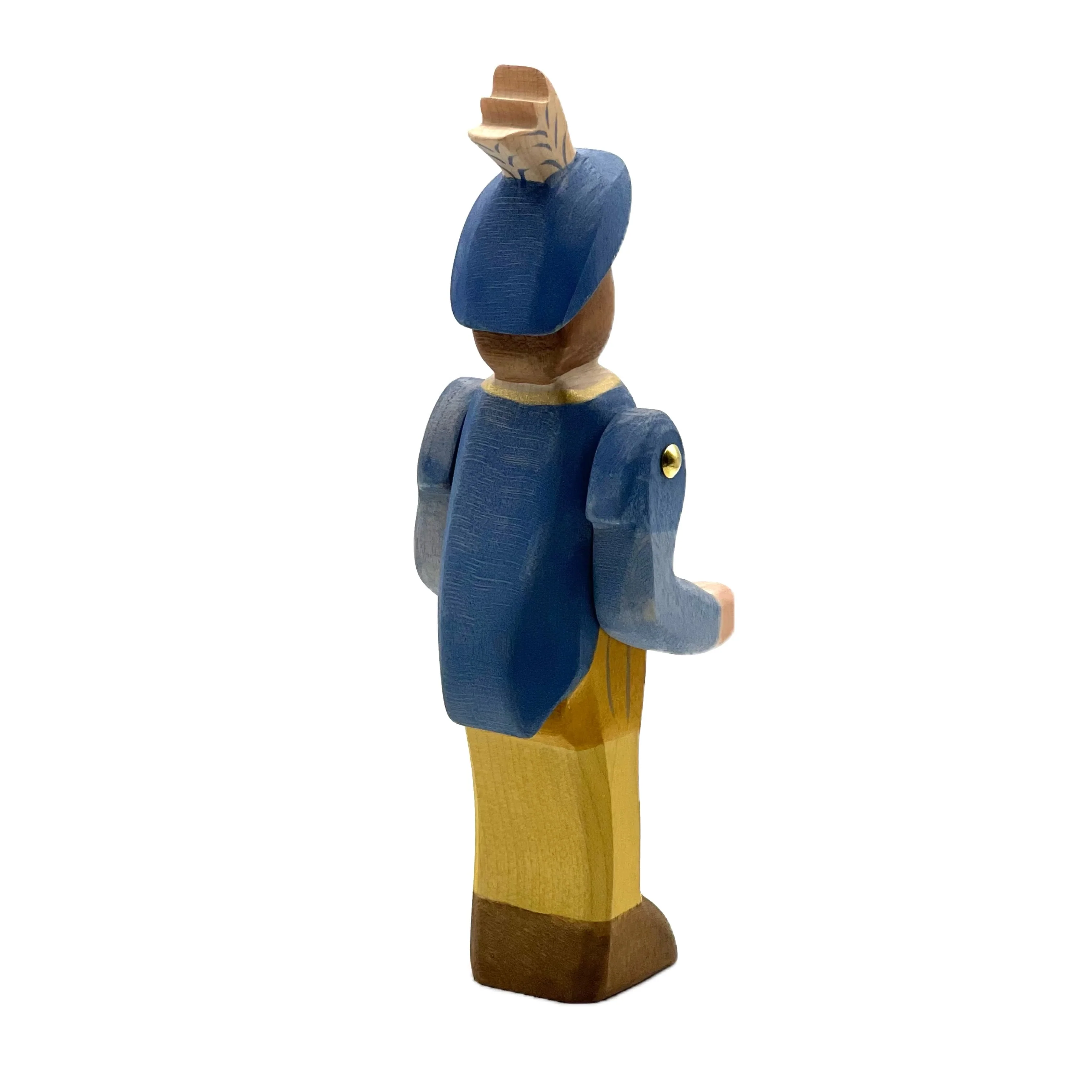 Handcrafted Open Ended Wooden Toy Figure Fairy Tale - Crown Prince without Sword - Image 4