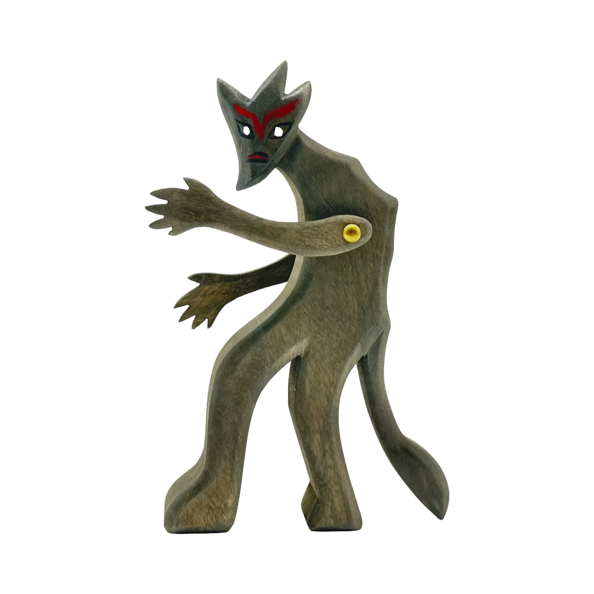Handcrafted Open Ended Wooden Toy Figure Fairy Tale - Devil - Image 4