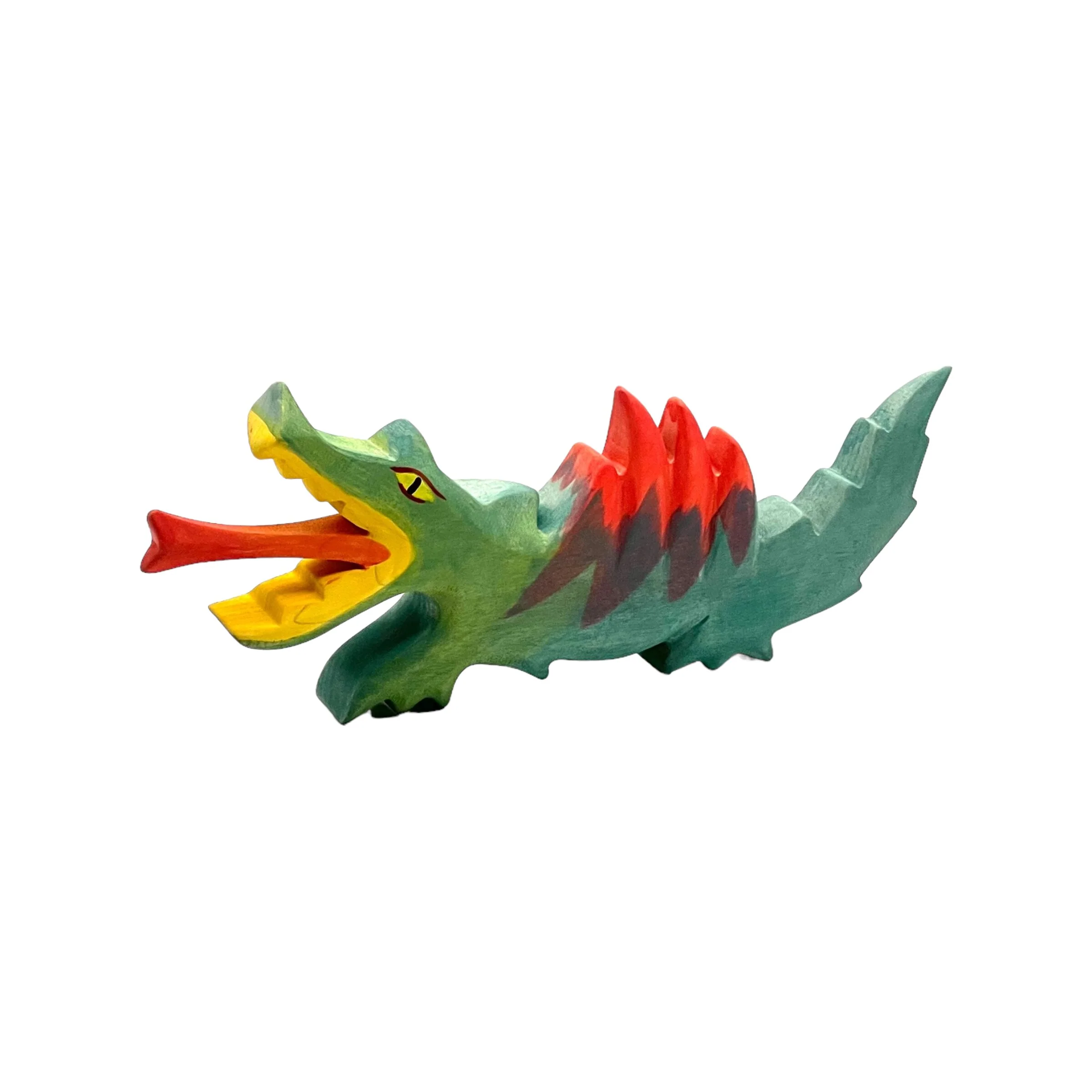 Handcrafted Open Ended Wooden Toy Figure Fairy Tale - Dragon - Image 2