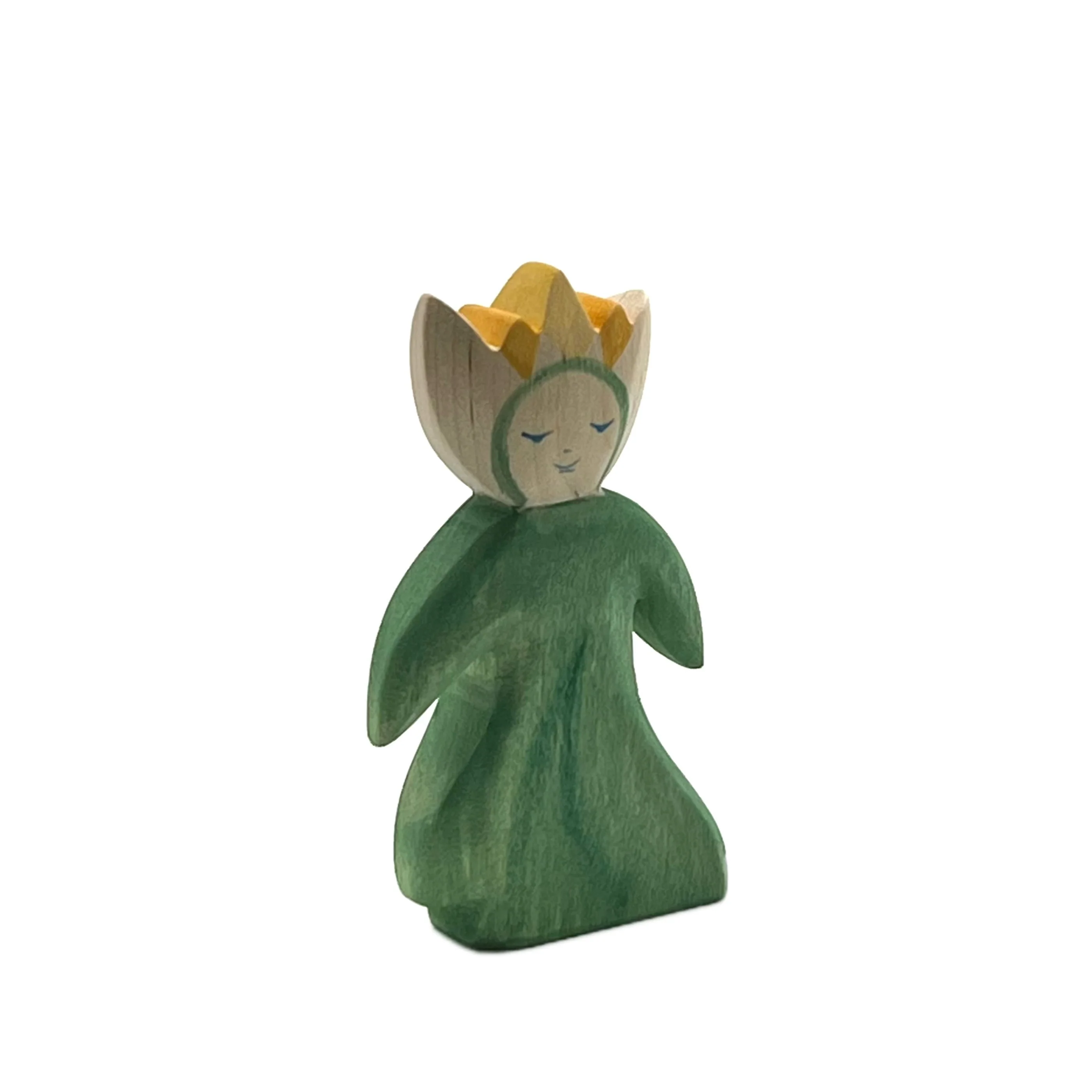 Handcrafted Open Ended Wooden Toy Figure Fairy Tale - Elf and Elf Queen (2 Pieces) - Image 5