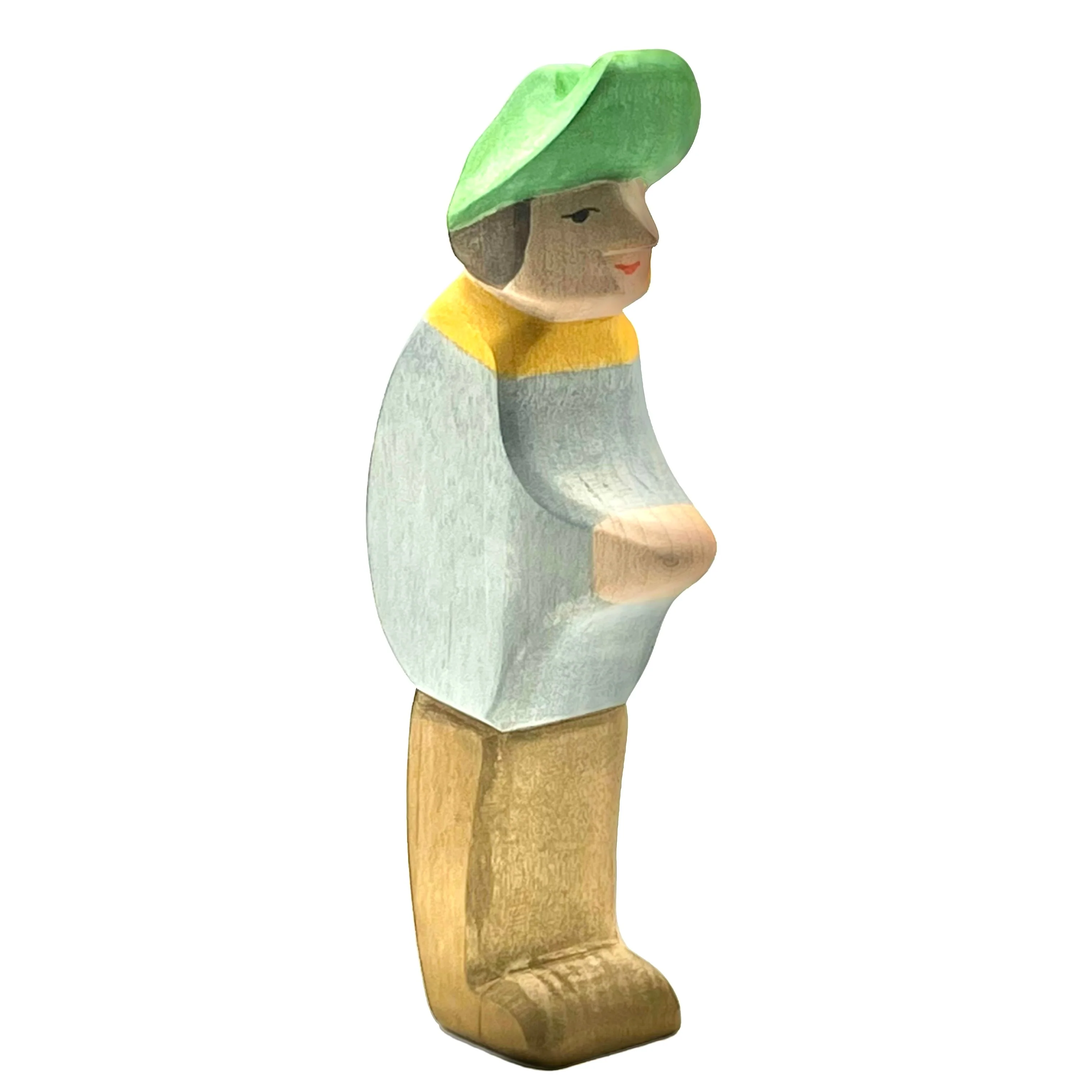 Handcrafted Open Ended Wooden Toy Figure Fairy Tale - Farmhand