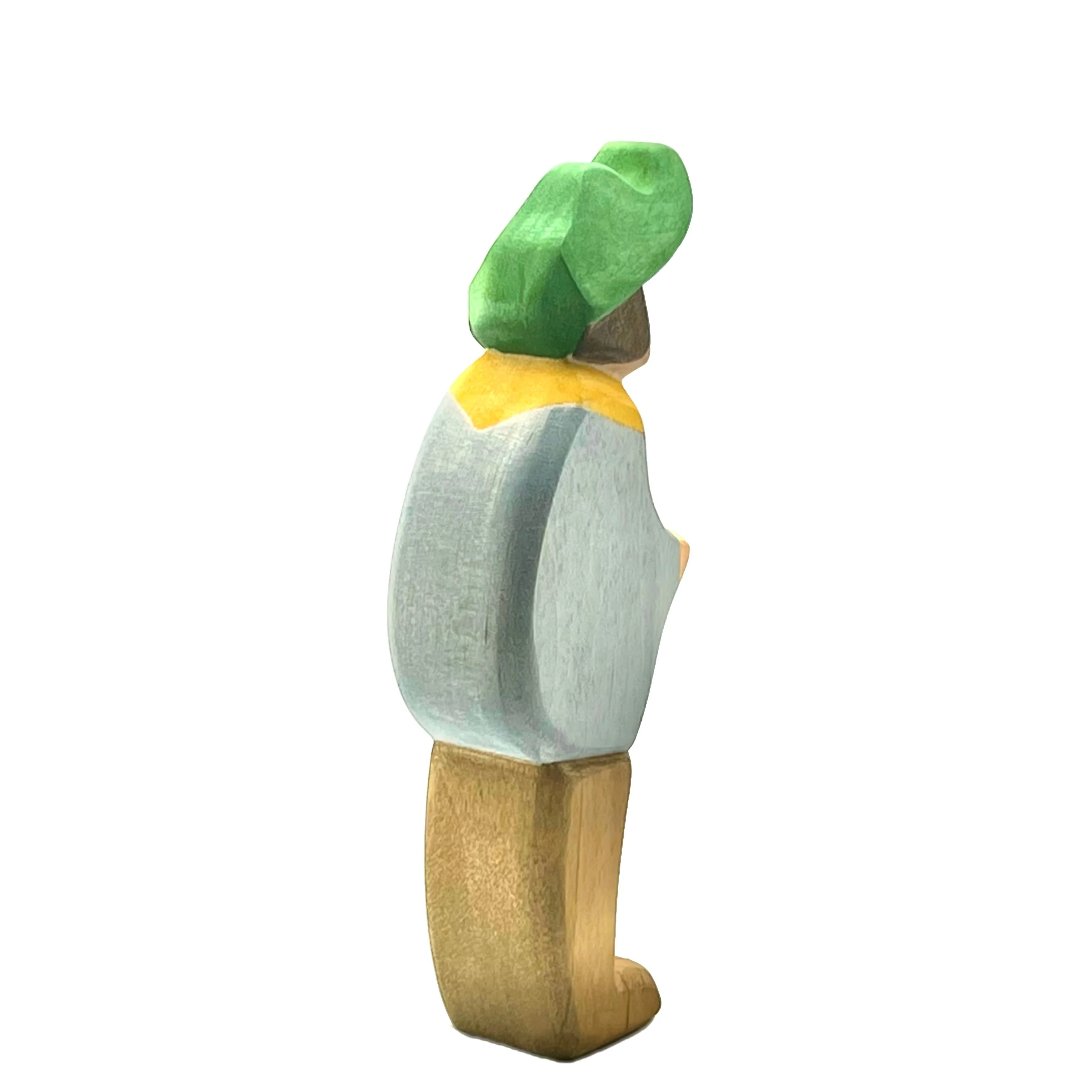 Handcrafted Open Ended Wooden Toy Figure Fairy Tale - Farmhand - Image 3