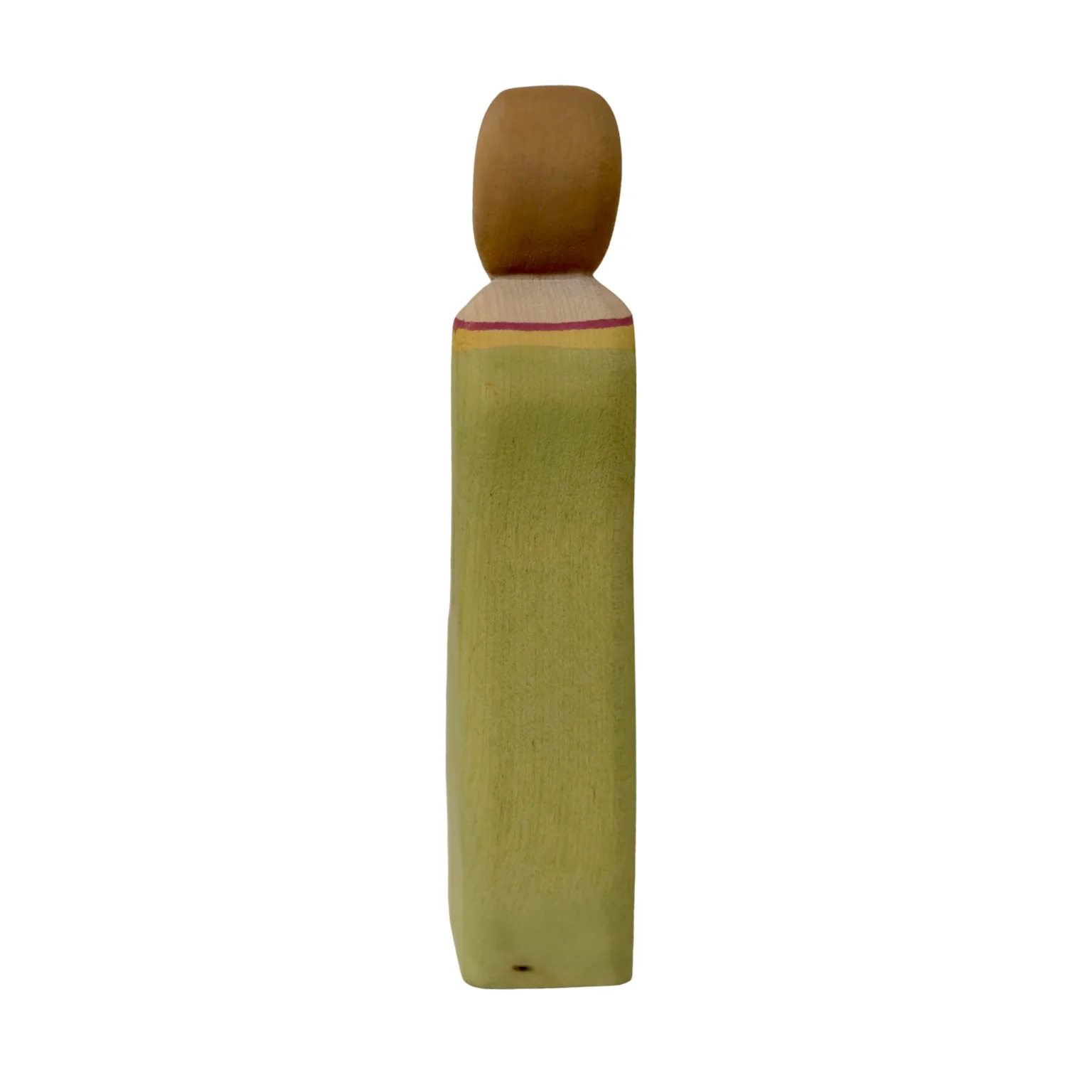 Handcrafted Open Ended Wooden Toy Figure Fairy Tale - Green Lady in Waiting - Image 4